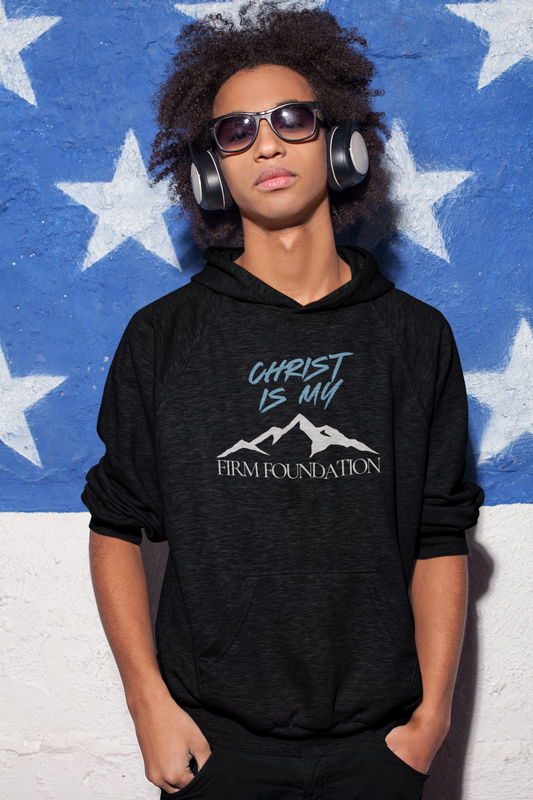 Christ Is My Firm Foundation Youth Unisex Heavy Blend Hoodie