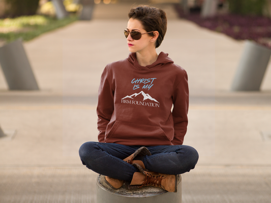 Christ Is My Firm Foundation Adult Unisex Hoodie- Unisex Heavy Blend Hooded Sweatshirt