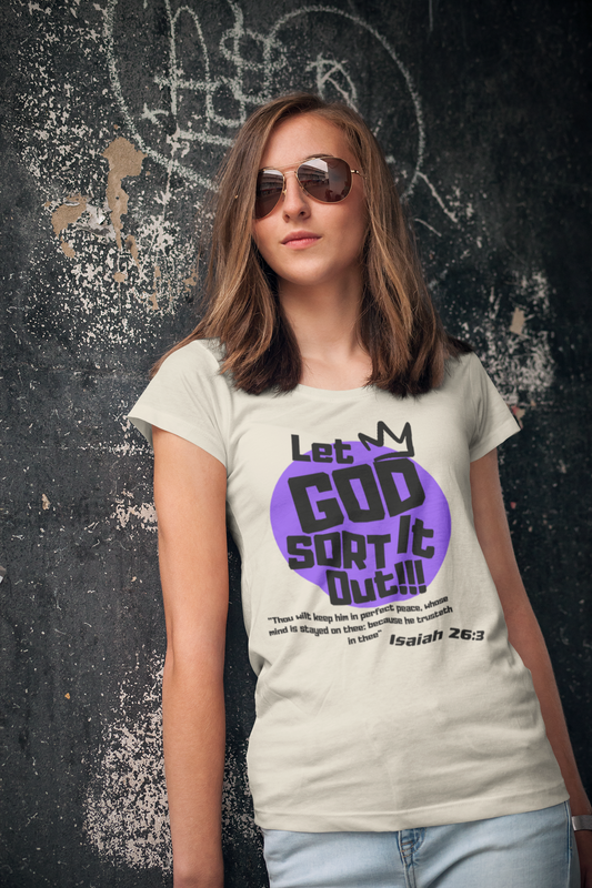 Let God Sort It Out Adult Unisex Heavy Cotton Tee