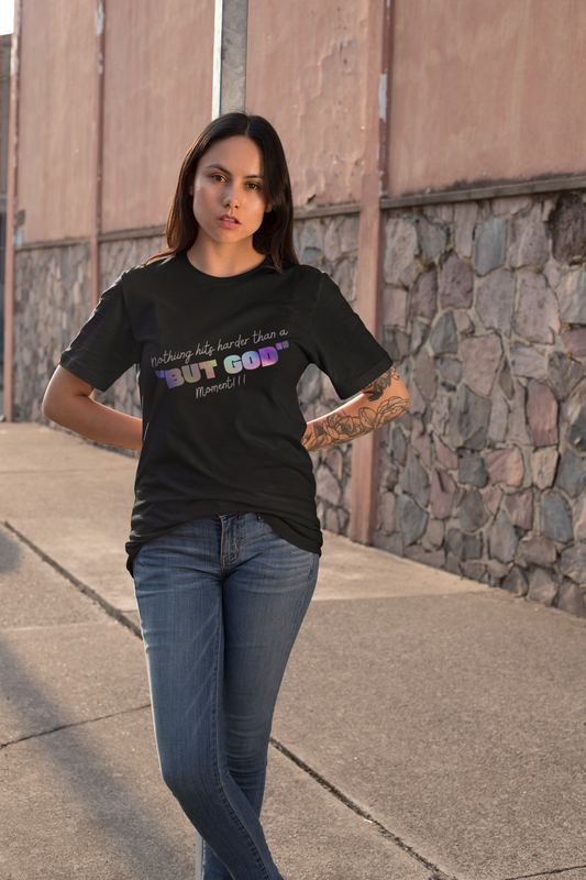 Inspirational Adult Unisex Heavy Cotton Tee - "BUT GOD"