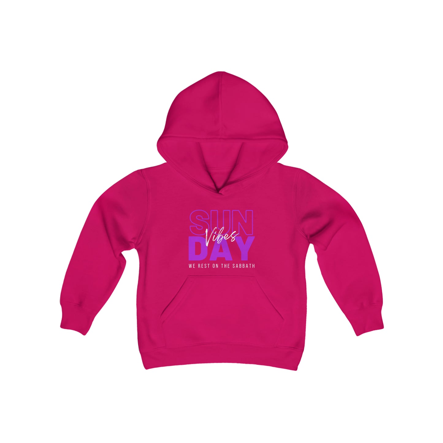 Sunday Vibes Youth Unisex Hoodie -Youth Heavy Blend Hooded Sweatshirt