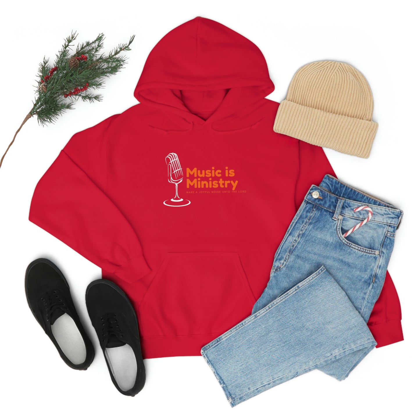 Music Is Ministry Adult Unisex Hoodie -Unisex Heavy Blend™ Hooded Sweatshirt