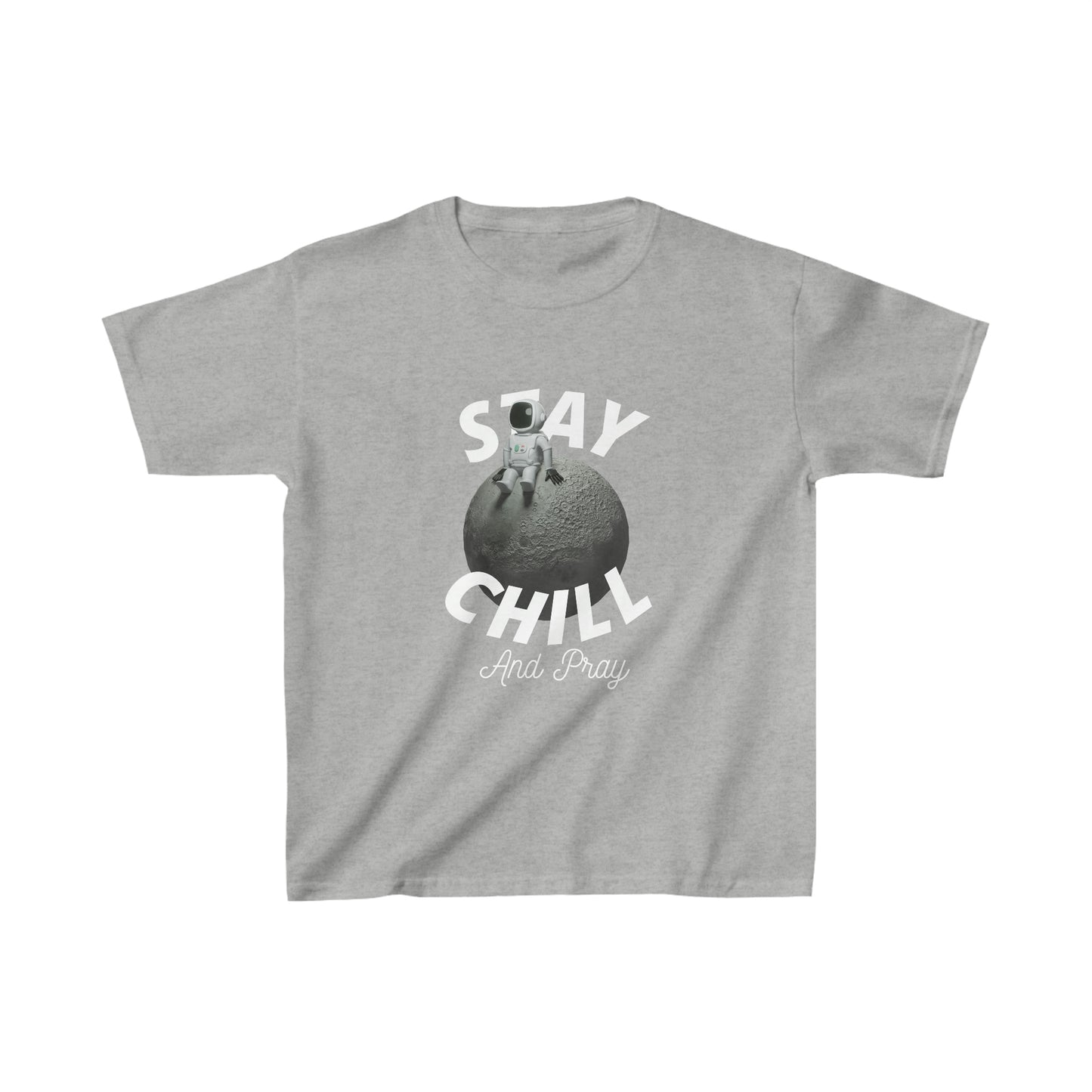 Stay Chill And Pray Youth Unisex Tee -Kids Heavy Cotton™ Tee