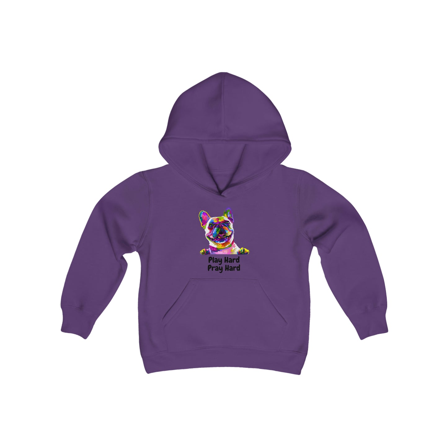 Play Hard Pray Hard Youth Unisex Hoodie -Youth Heavy Blend Hooded Sweatshirt