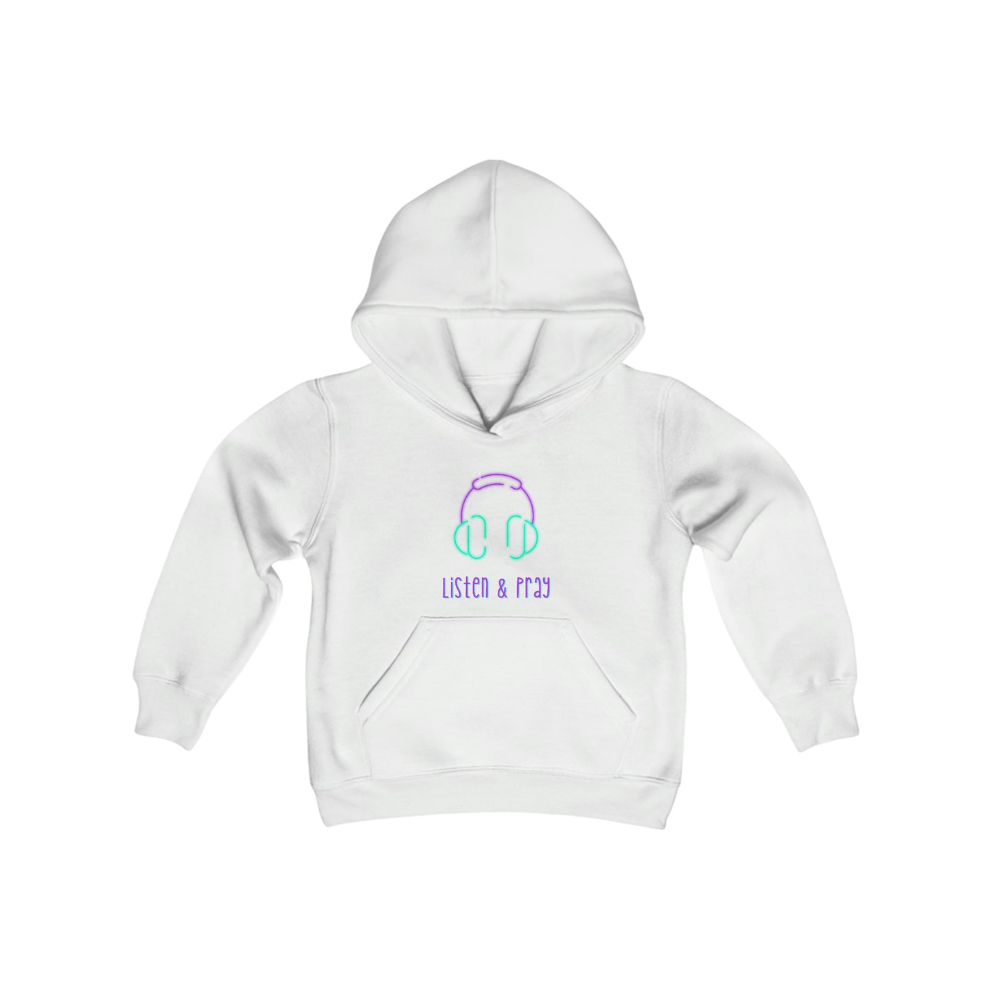 Listen And Pray Youth Unisex Hoodie -Youth Heavy Blend Hooded Sweatshirt