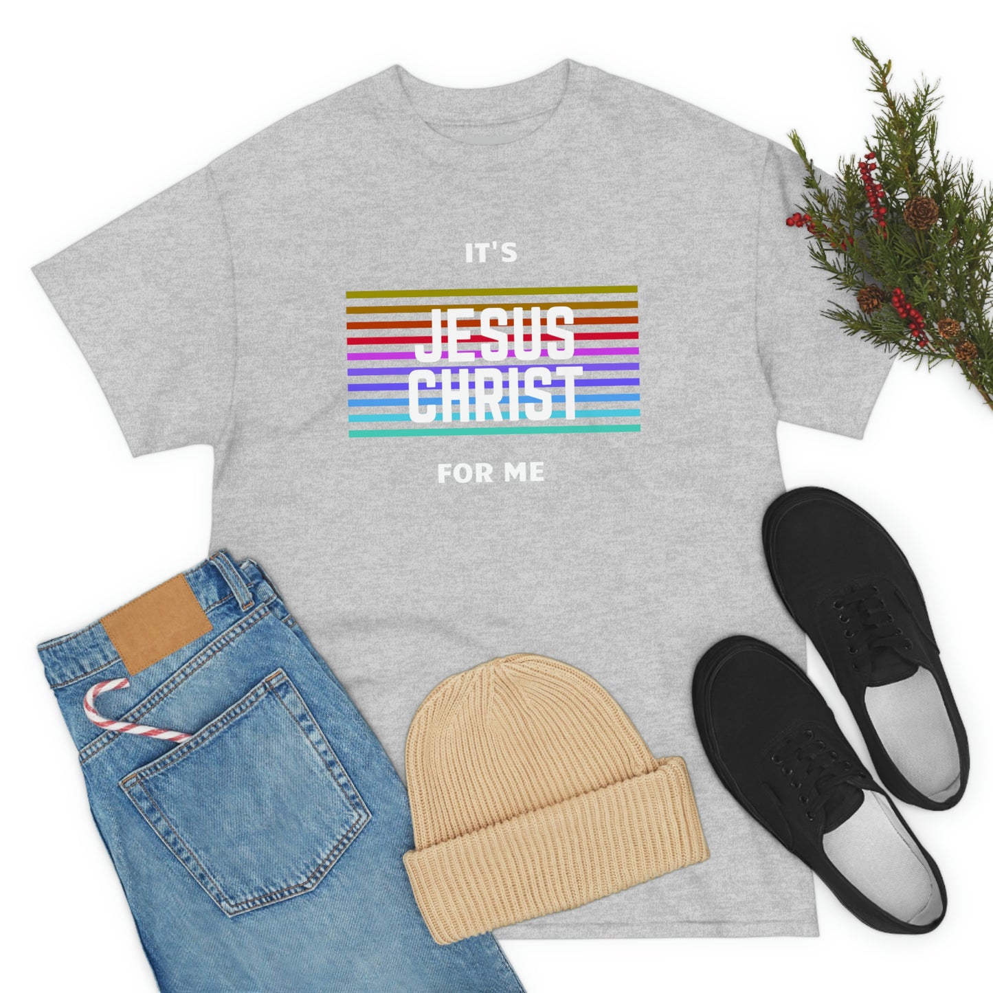It's Jesus Christ For Me Adult Unisex Tee -Unisex Heavy Cotton Tee