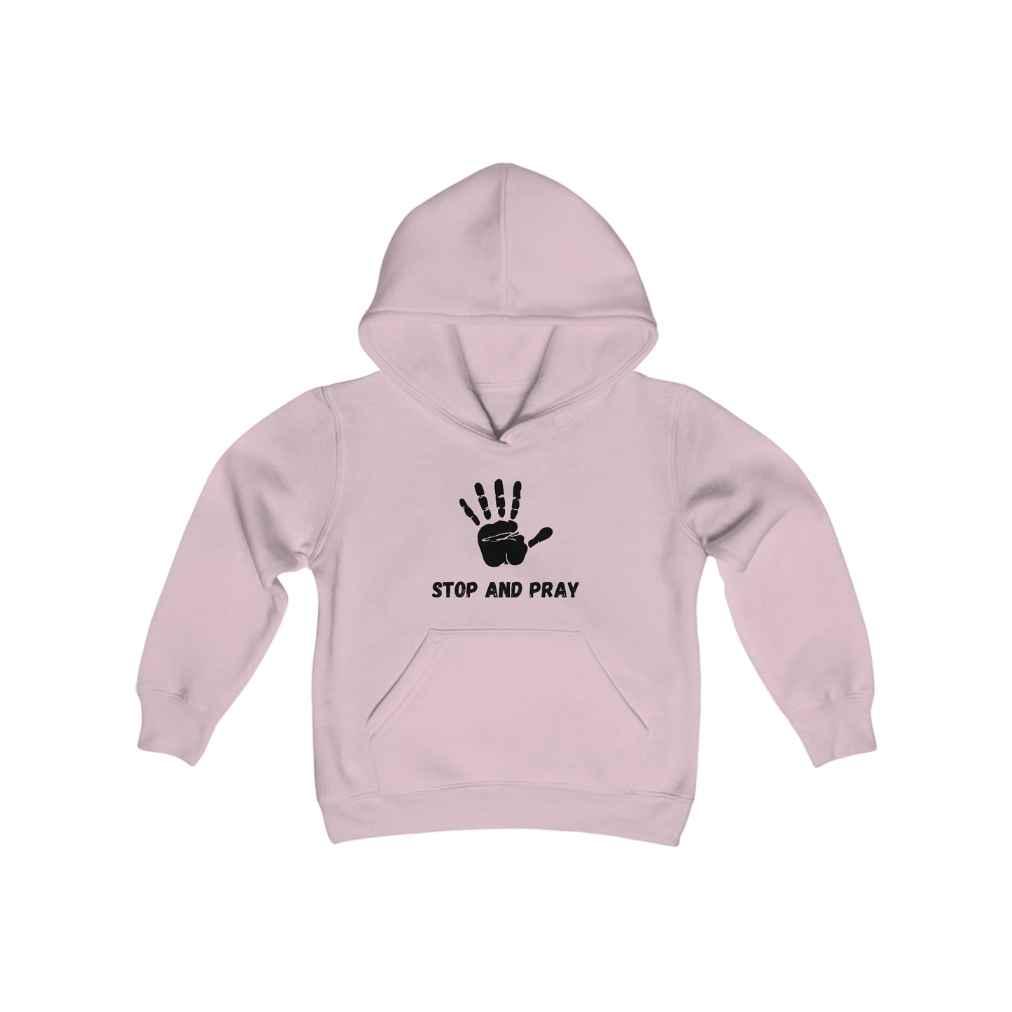 Stop And Pray Youth Unisex Hoodie -Youth Heavy Blend Hooded Sweatshirt