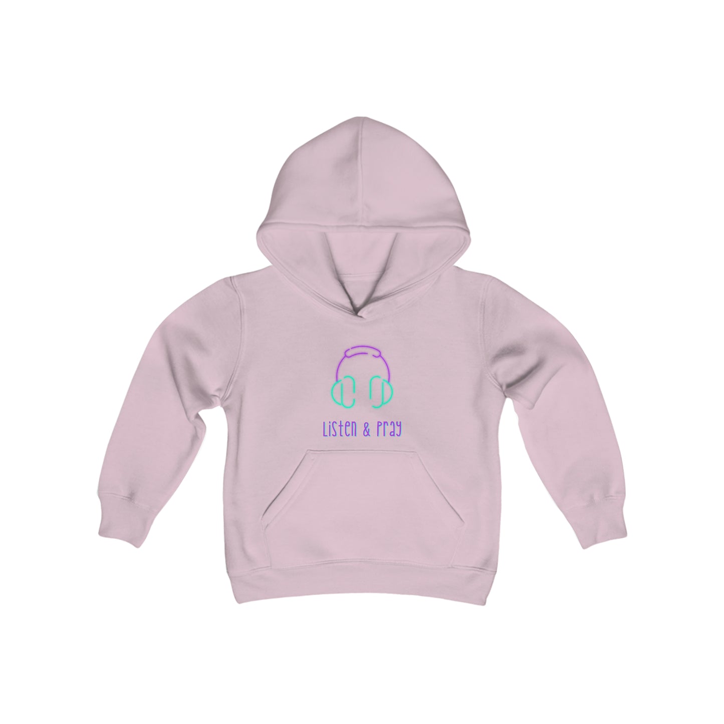 Listen And Pray Youth Unisex Hoodie -Youth Heavy Blend Hooded Sweatshirt