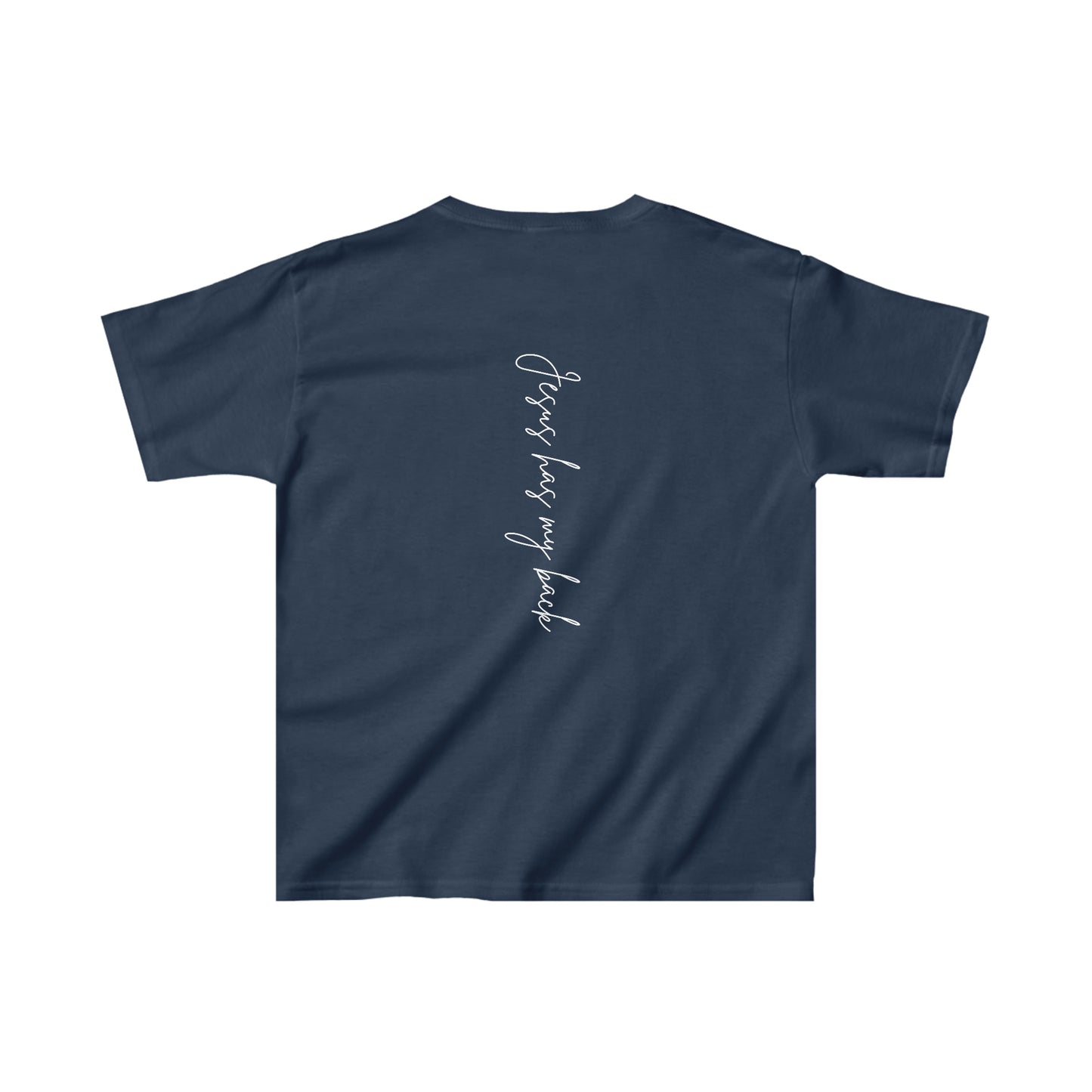 Jesus Has My Back Youth Unisex Tee -Kids Heavy Cotton™ Tee
