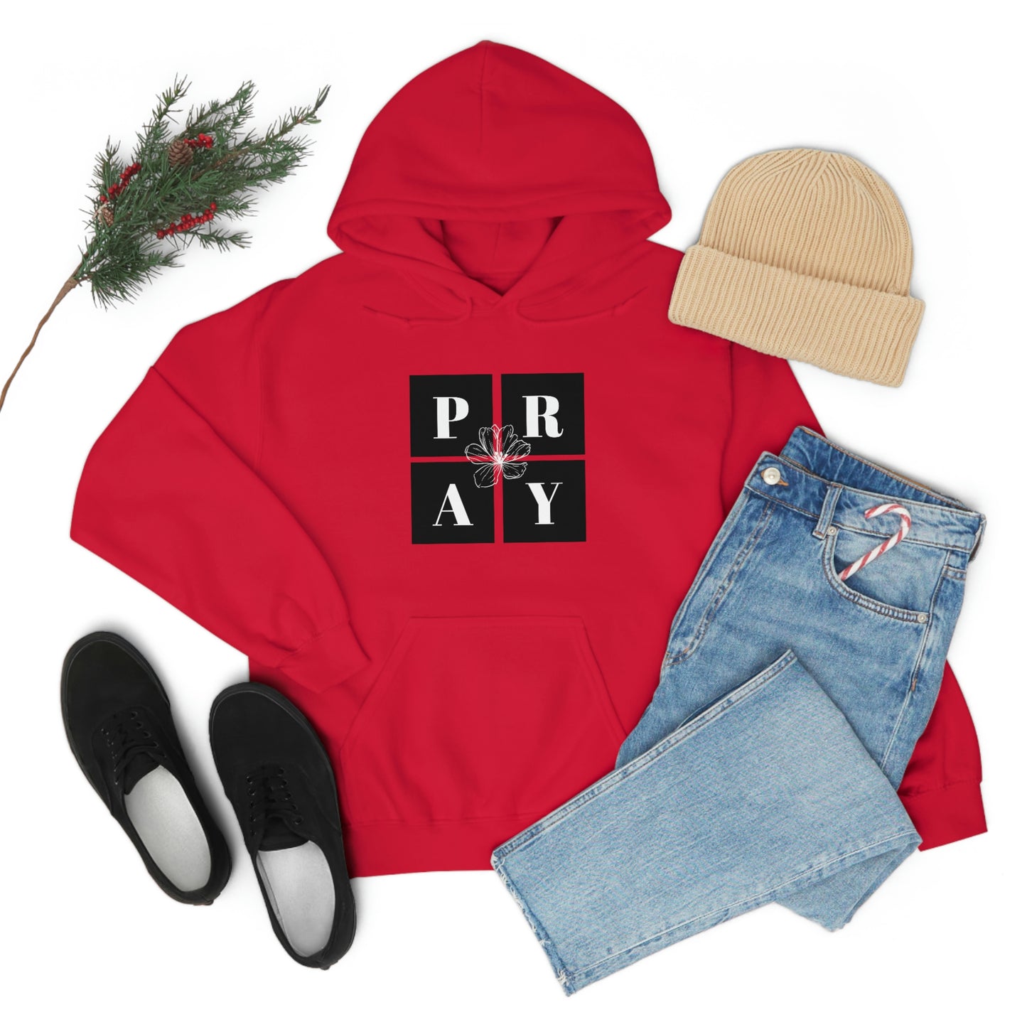 P-R-A-Y Adult Unisex Hoodie -Unisex Heavy Blend™ Hooded Sweatshirt