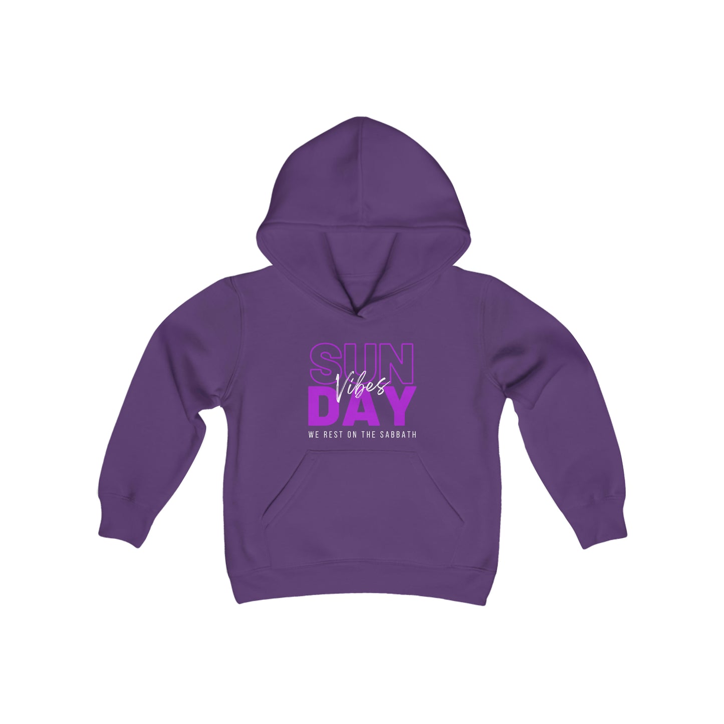 Sunday Vibes Youth Unisex Hoodie -Youth Heavy Blend Hooded Sweatshirt