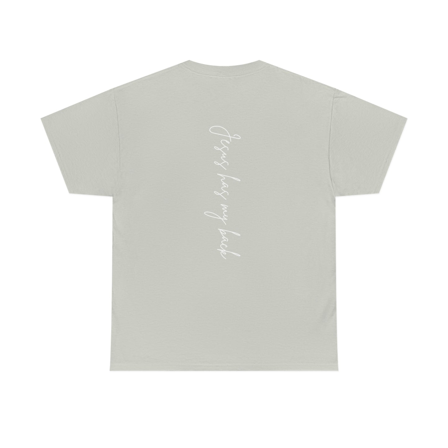 Jesus Has My Back Adult Unisex Tee -Unisex Heavy Cotton Tee