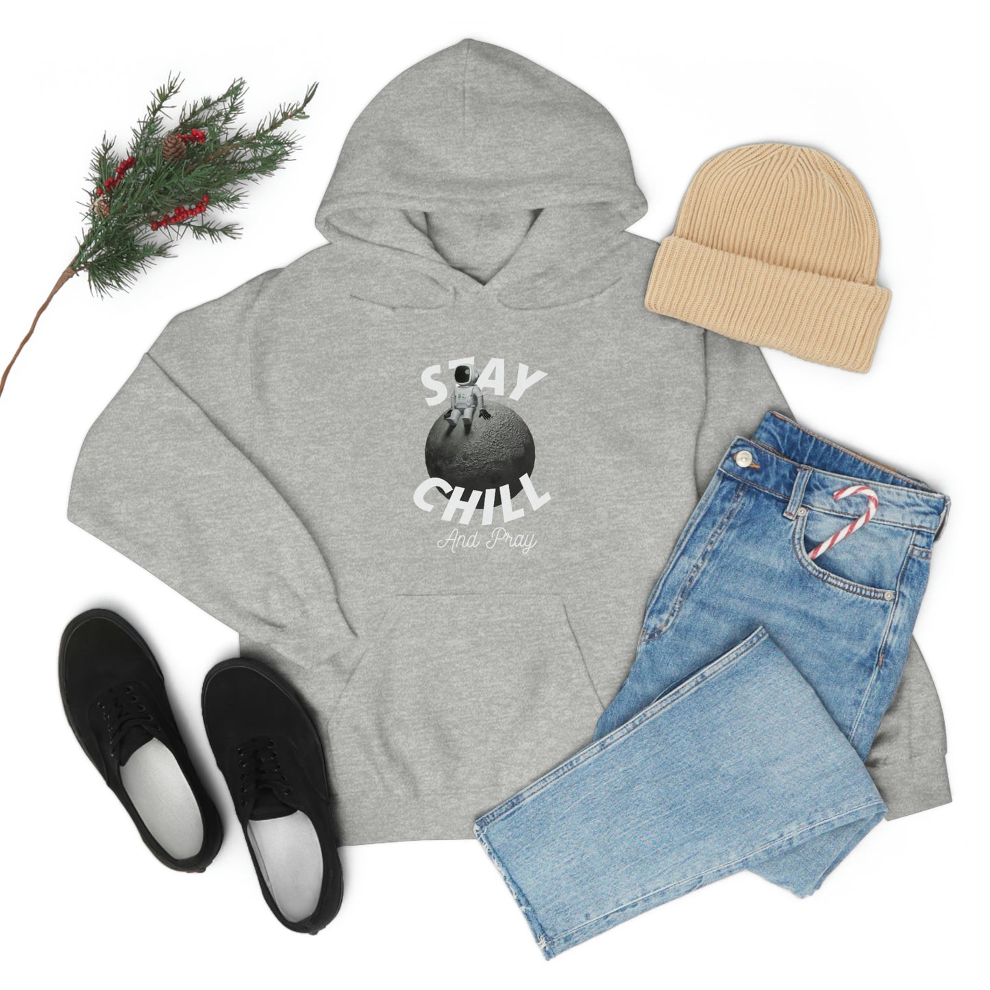 Stay Chill And Pray Adult Unisex Hoodie -Unisex Heavy Blend™ Hooded Sweatshirt