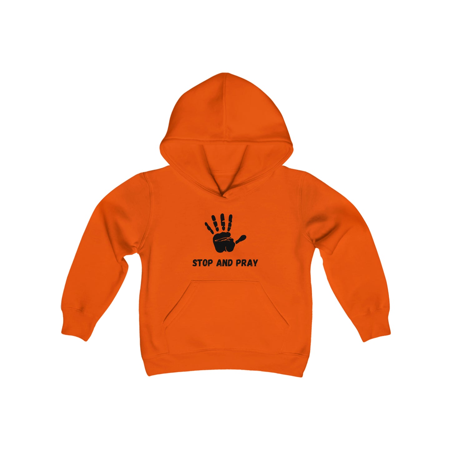 Stop And Pray Youth Unisex Hoodie -Youth Heavy Blend Hooded Sweatshirt