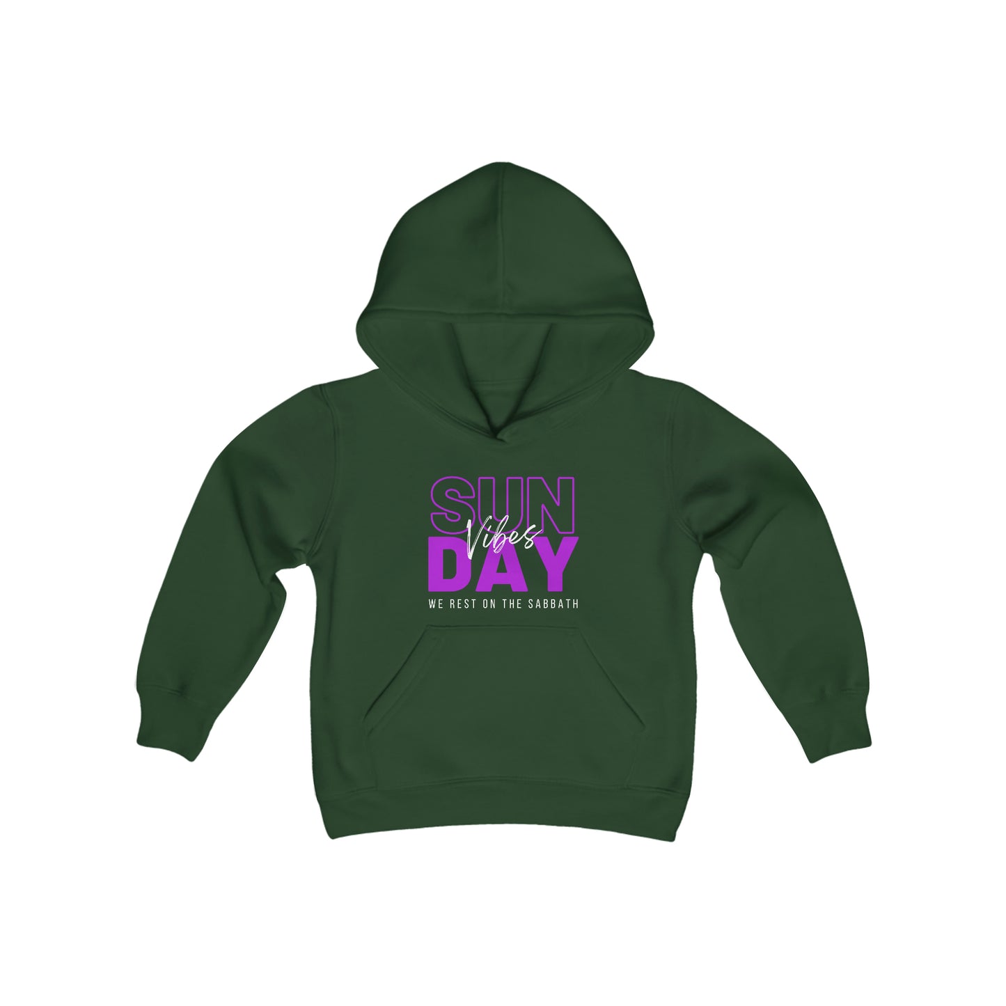 Sunday Vibes Youth Unisex Hoodie -Youth Heavy Blend Hooded Sweatshirt