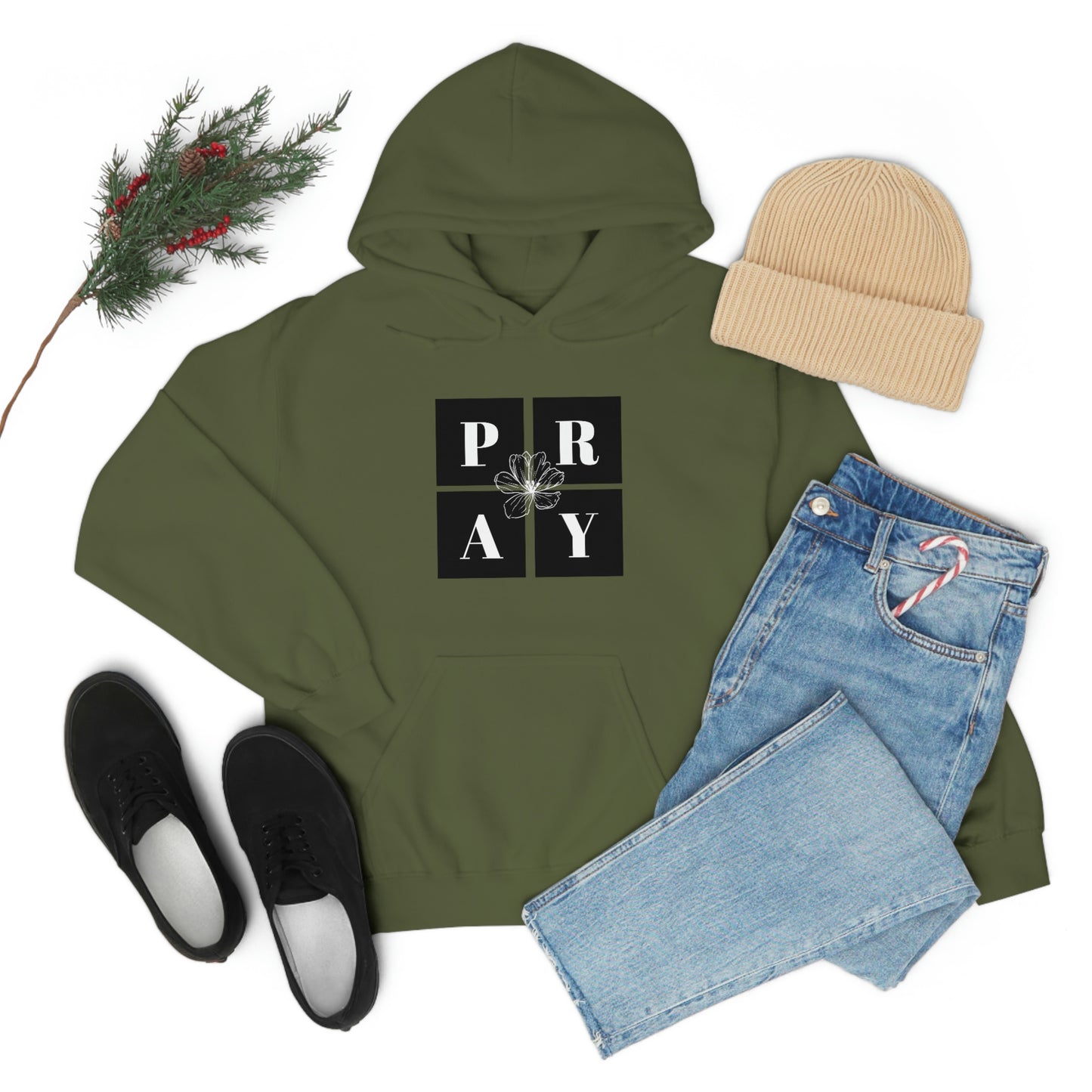 P-R-A-Y Adult Unisex Hoodie -Unisex Heavy Blend™ Hooded Sweatshirt