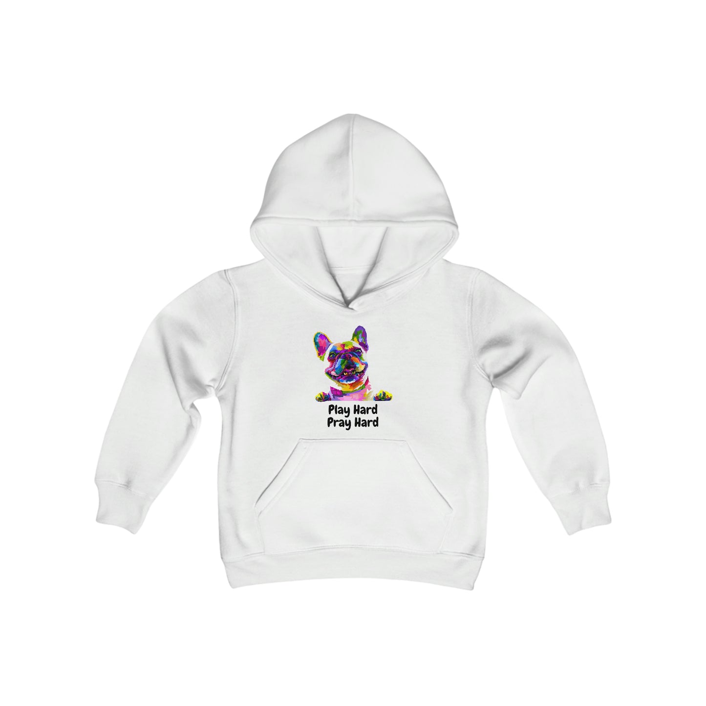 Play Hard Pray Hard Youth Unisex Hoodie -Youth Heavy Blend Hooded Sweatshirt