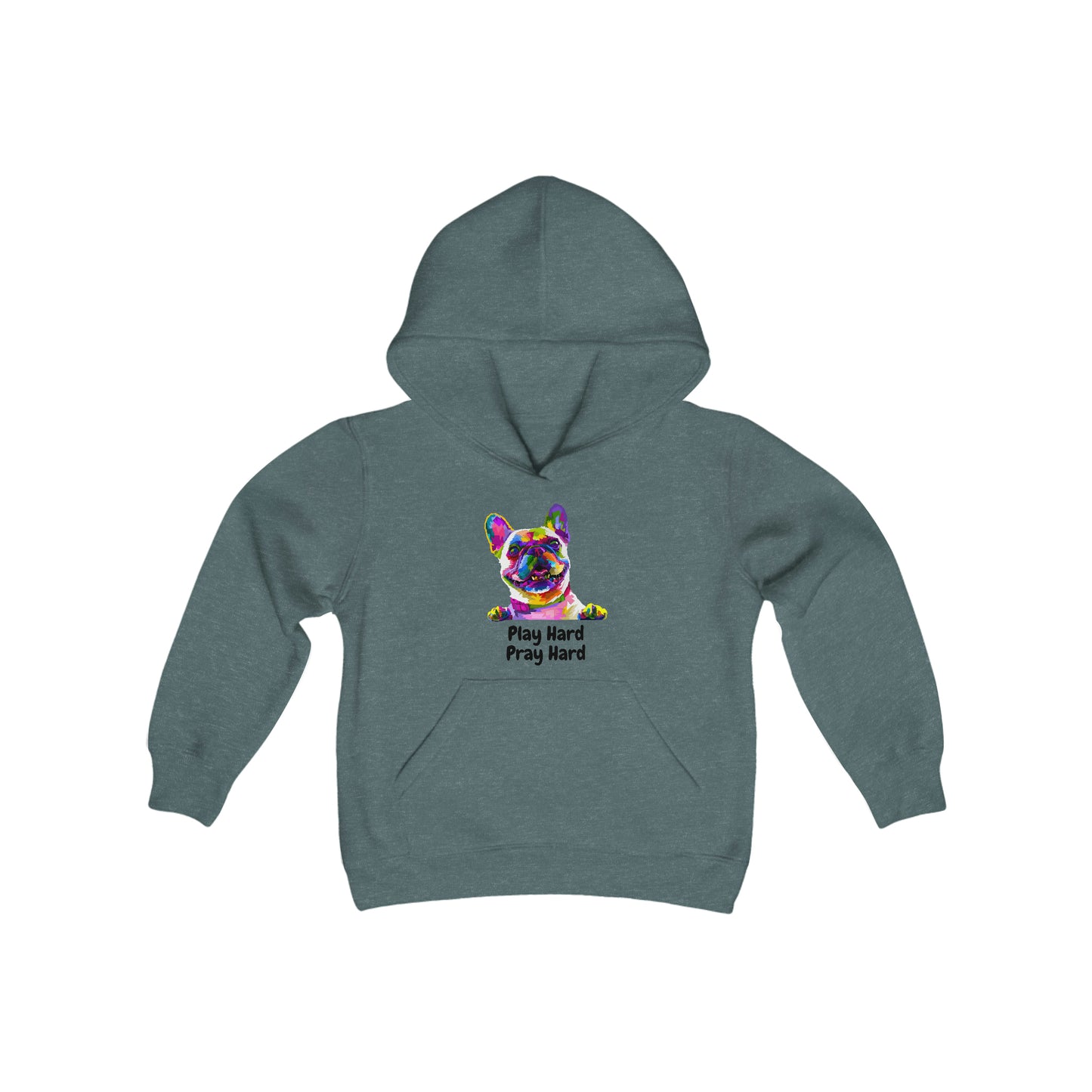 Play Hard Pray Hard Youth Unisex Hoodie -Youth Heavy Blend Hooded Sweatshirt