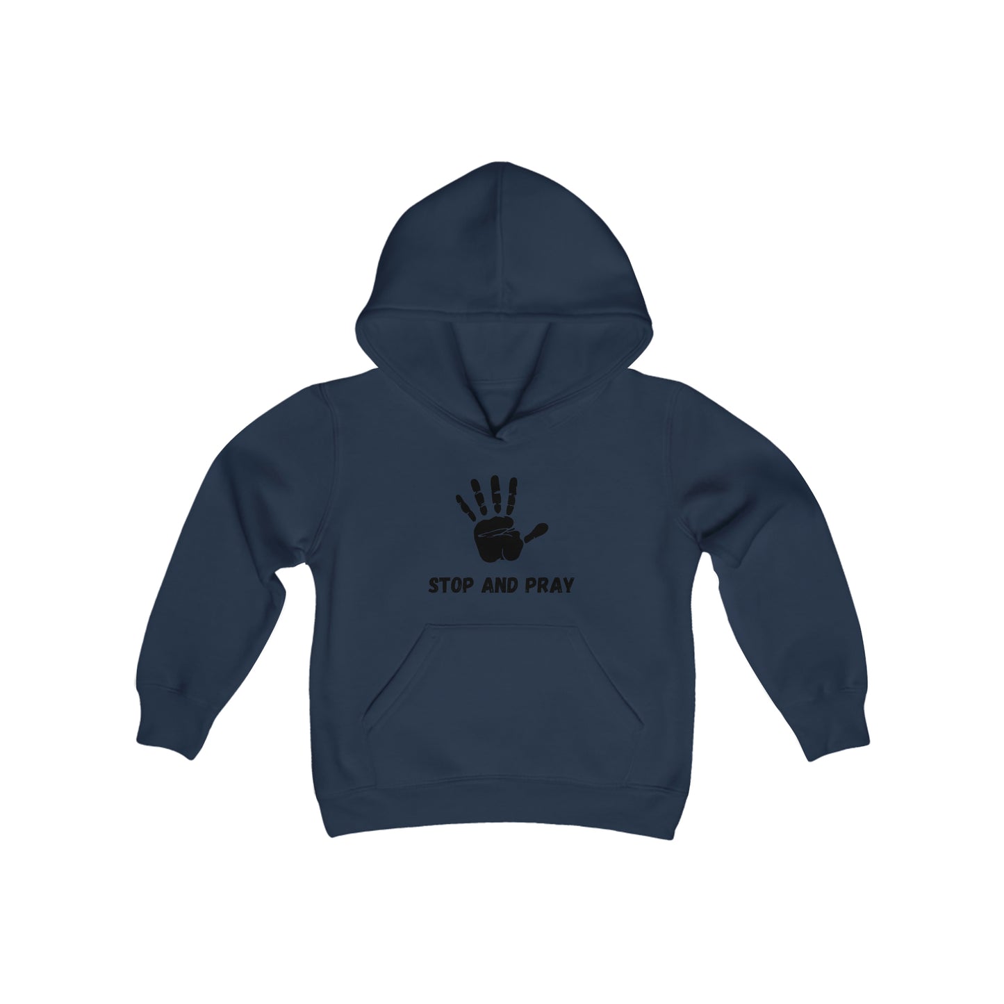 Stop And Pray Youth Unisex Hoodie -Youth Heavy Blend Hooded Sweatshirt