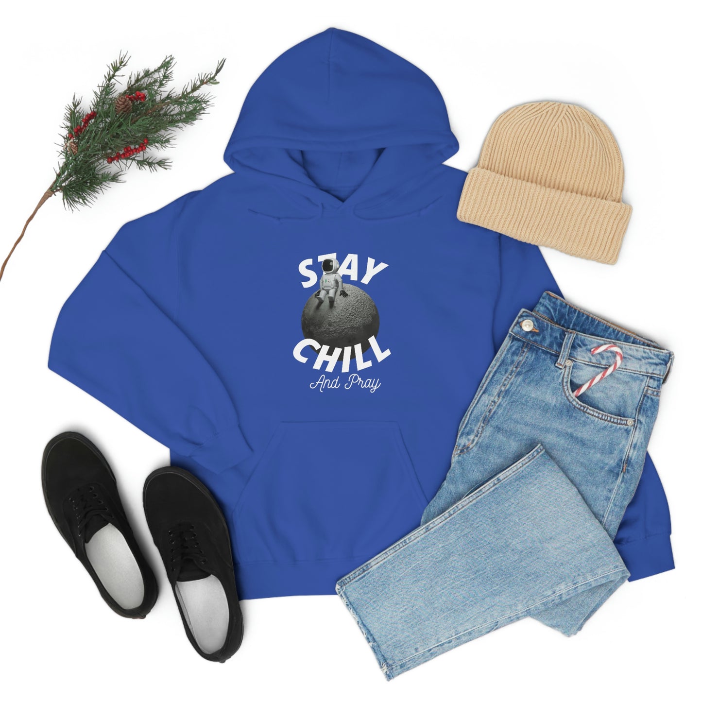 Stay Chill And Pray Adult Unisex Hoodie -Unisex Heavy Blend™ Hooded Sweatshirt