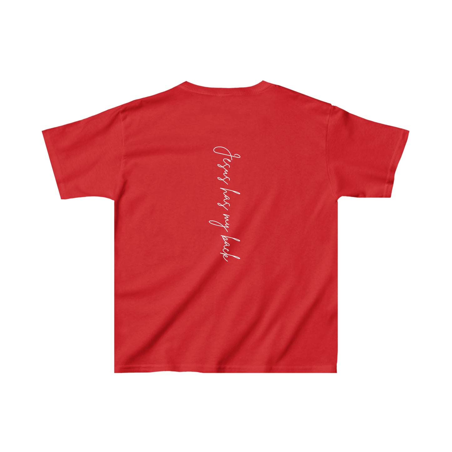 Jesus Has My Back Youth Unisex Tee -Kids Heavy Cotton™ Tee