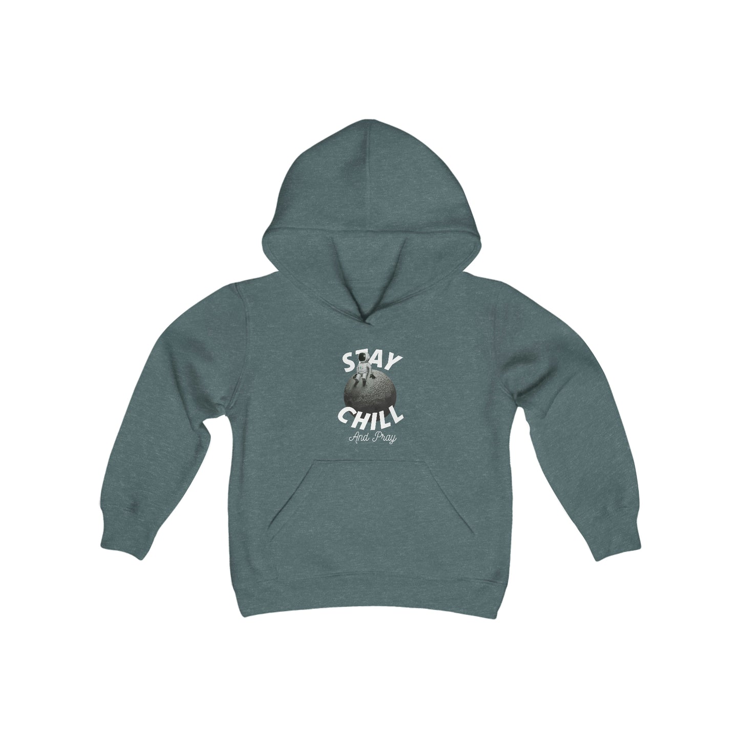 Stay Chill And Pray Youth Unisex Hoodie -Youth Heavy Blend Hooded Sweatshirt