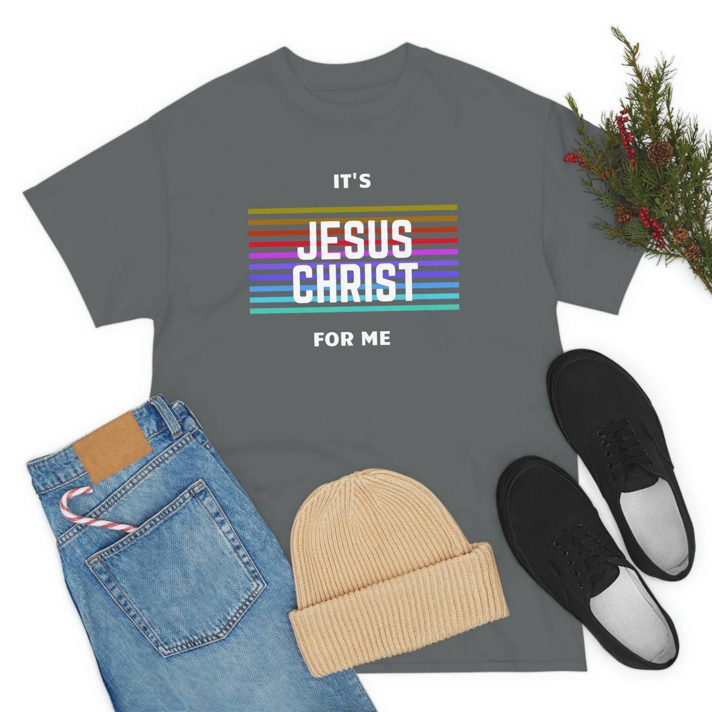 It's Jesus Christ For Me Adult Unisex Tee -Unisex Heavy Cotton Tee