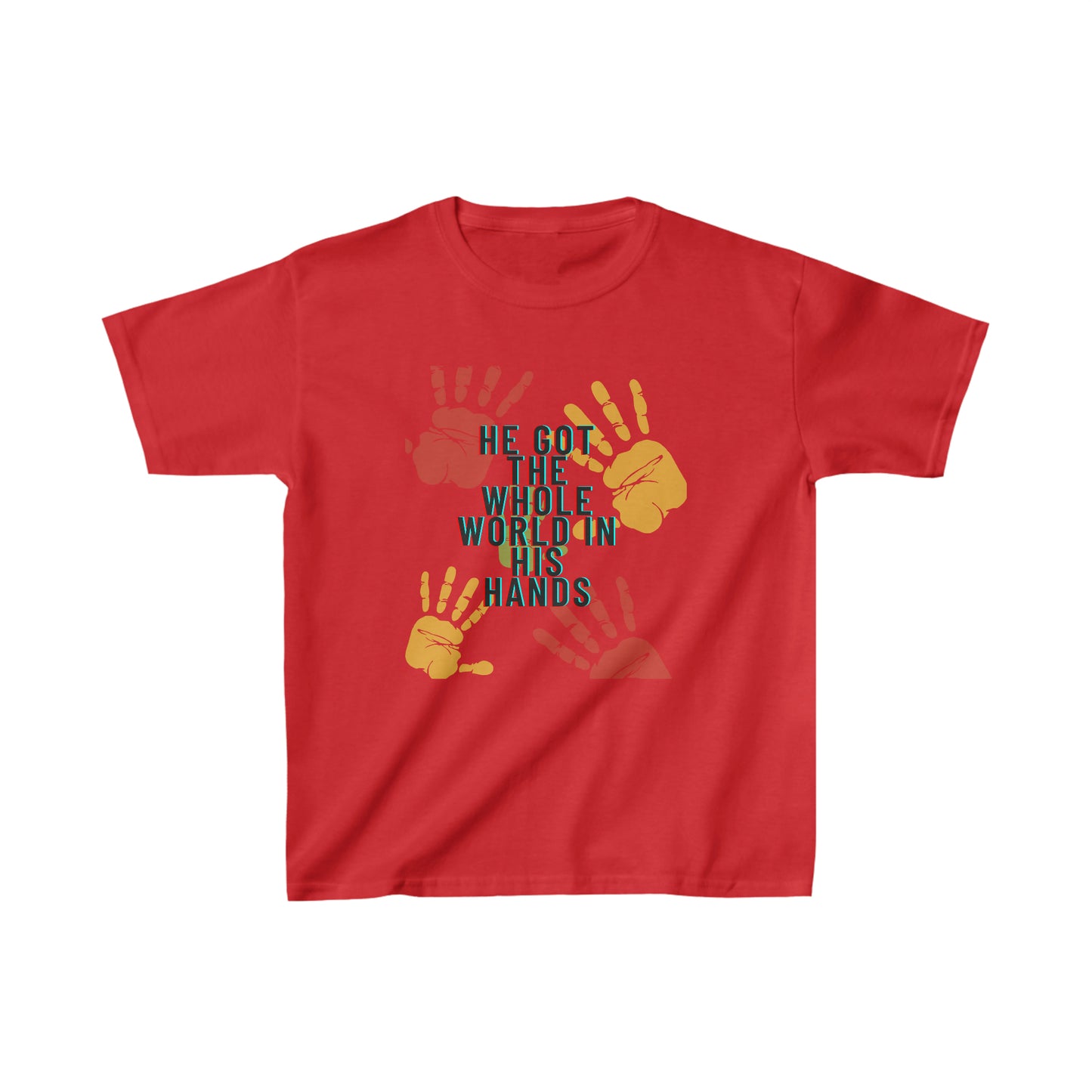 He Got The Whole World In His Hands Youth T-Shirt -Kids Heavy Cotton™ Tee
