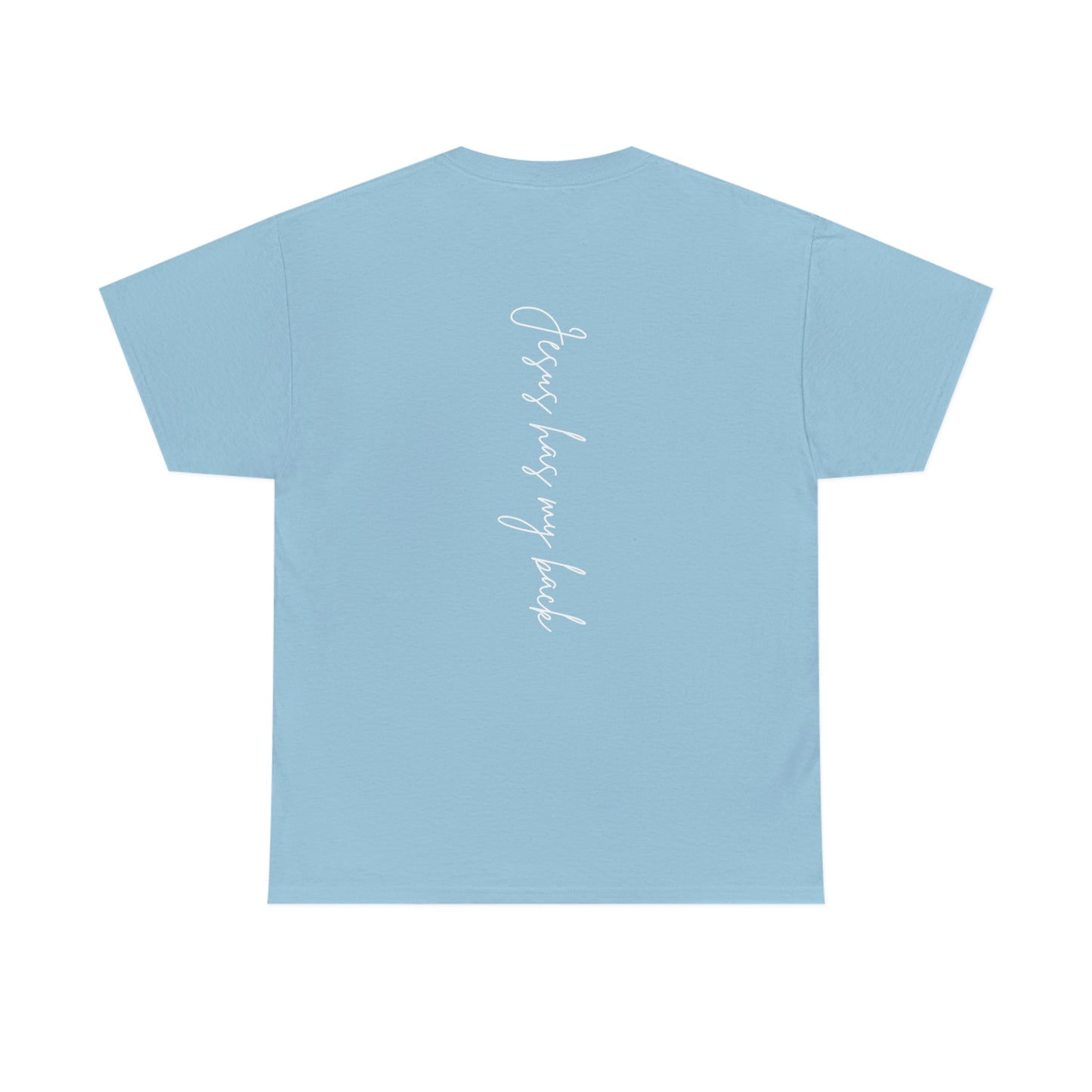 Jesus Has My Back Adult Unisex Tee -Unisex Heavy Cotton Tee