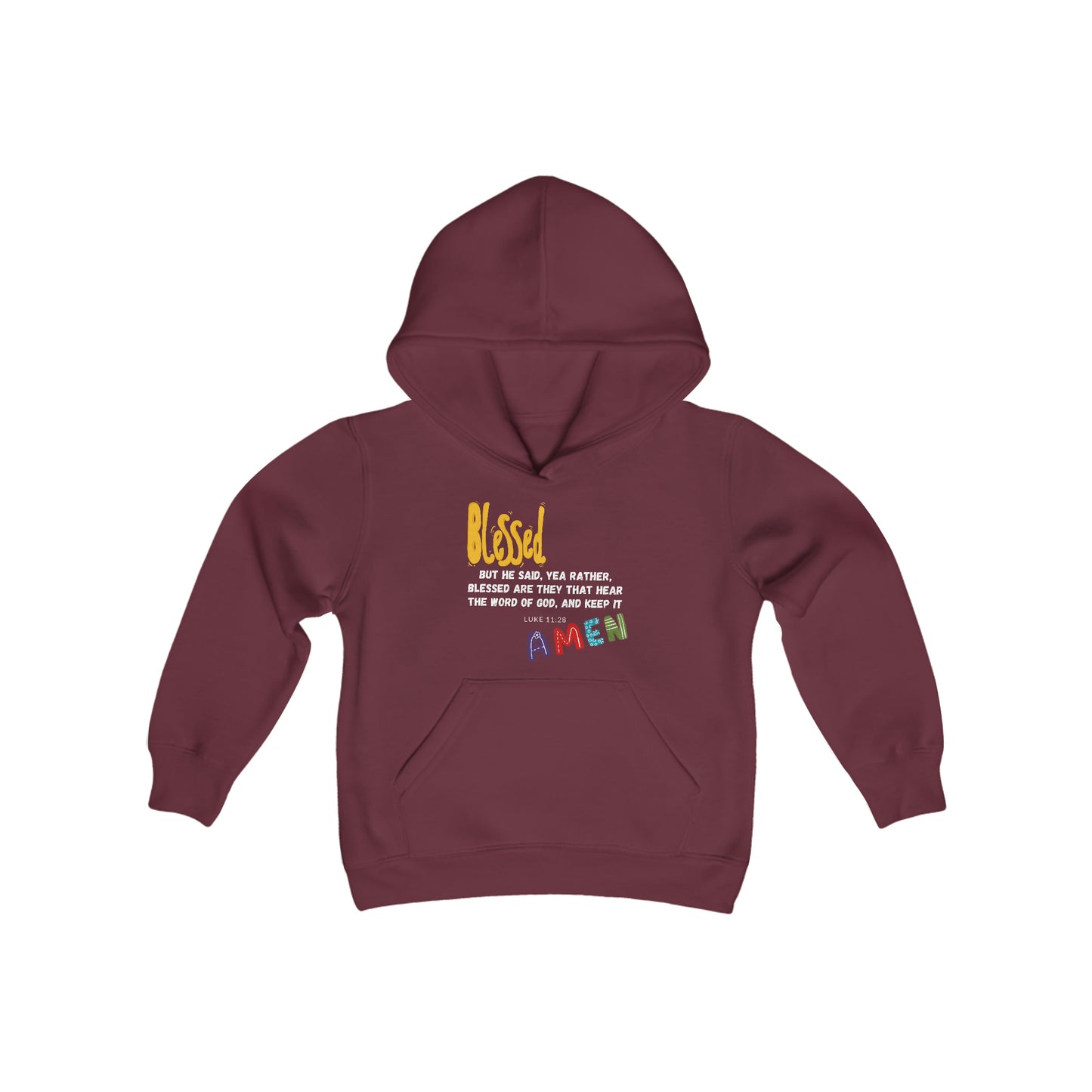 Blessed Youth Hoodie - Youth Heavy Blend Hooded Sweatshirt