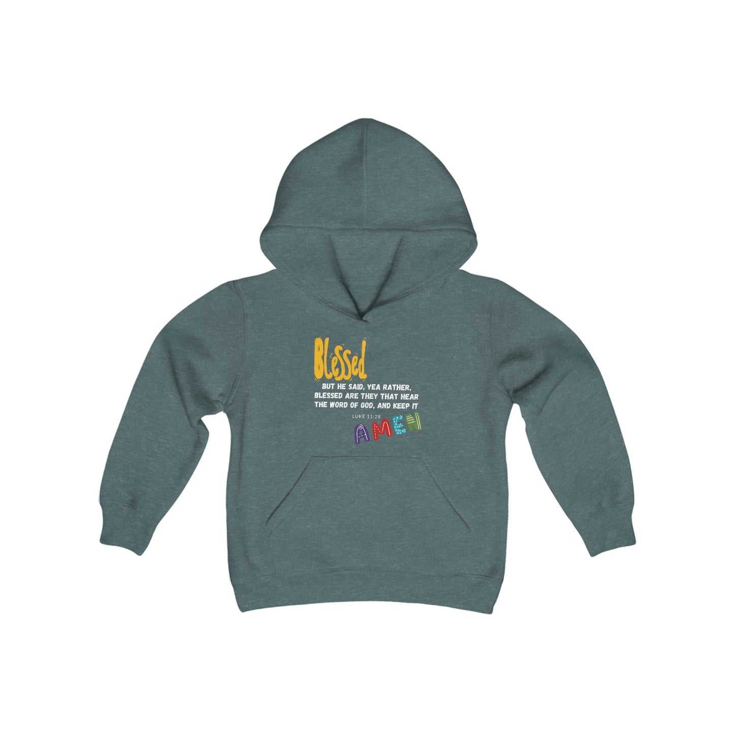 Blessed Youth Hoodie - Youth Heavy Blend Hooded Sweatshirt