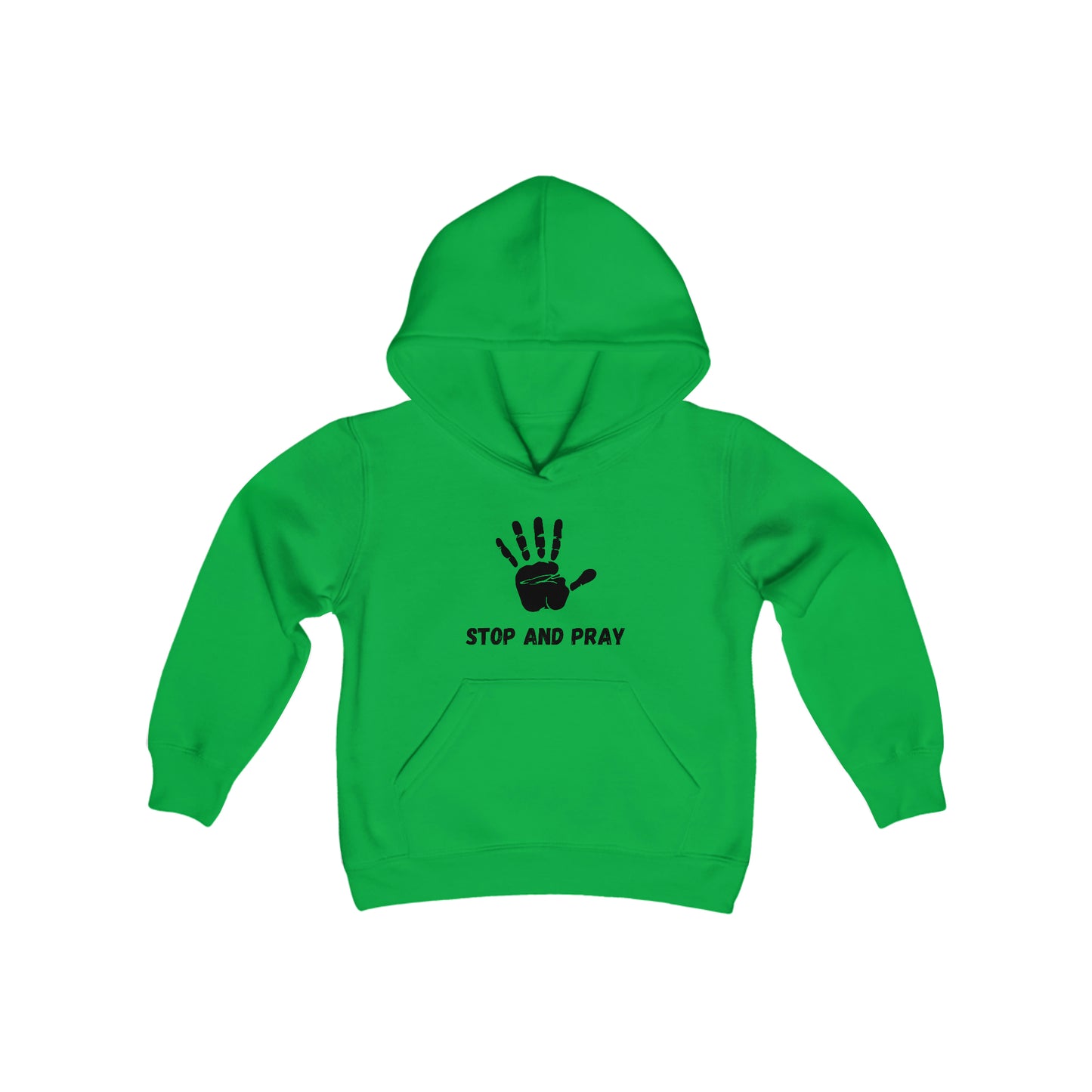 Stop And Pray Youth Unisex Hoodie -Youth Heavy Blend Hooded Sweatshirt