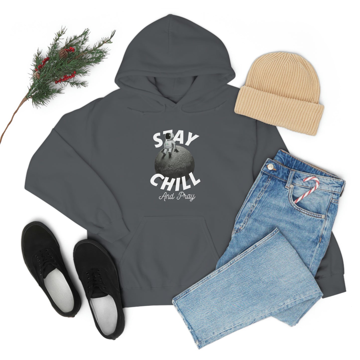 Stay Chill And Pray Adult Unisex Hoodie -Unisex Heavy Blend™ Hooded Sweatshirt