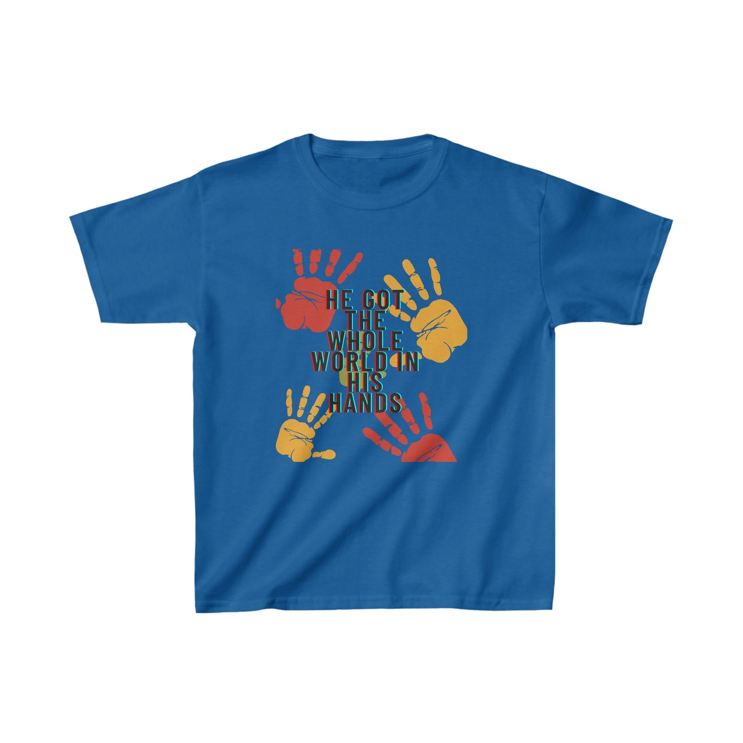 He Got The Whole World In His Hands Youth T-Shirt -Kids Heavy Cotton™ Tee