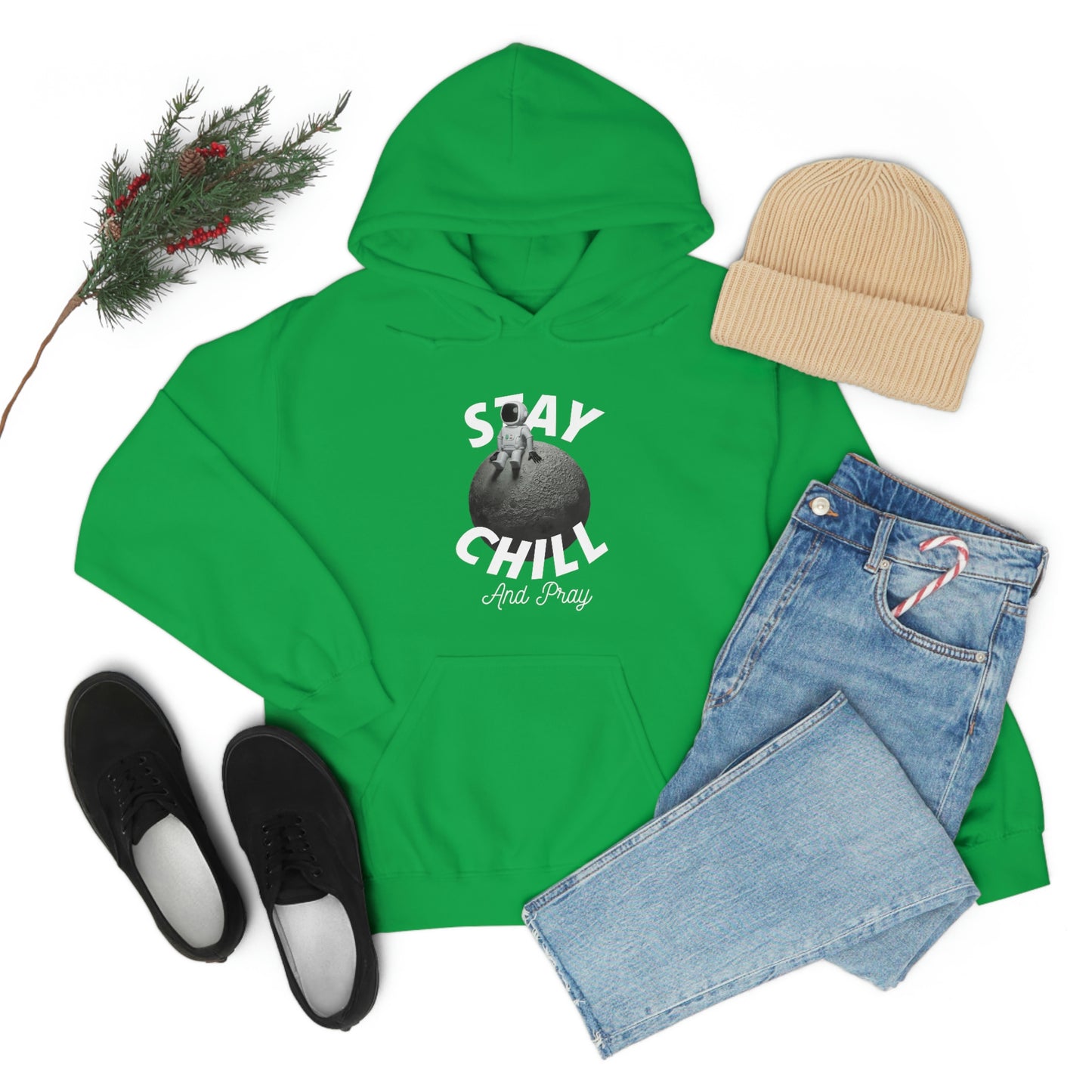 Stay Chill And Pray Adult Unisex Hoodie -Unisex Heavy Blend™ Hooded Sweatshirt