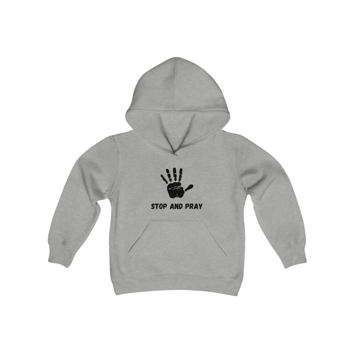 Stop And Pray Youth Unisex Hoodie -Youth Heavy Blend Hooded Sweatshirt