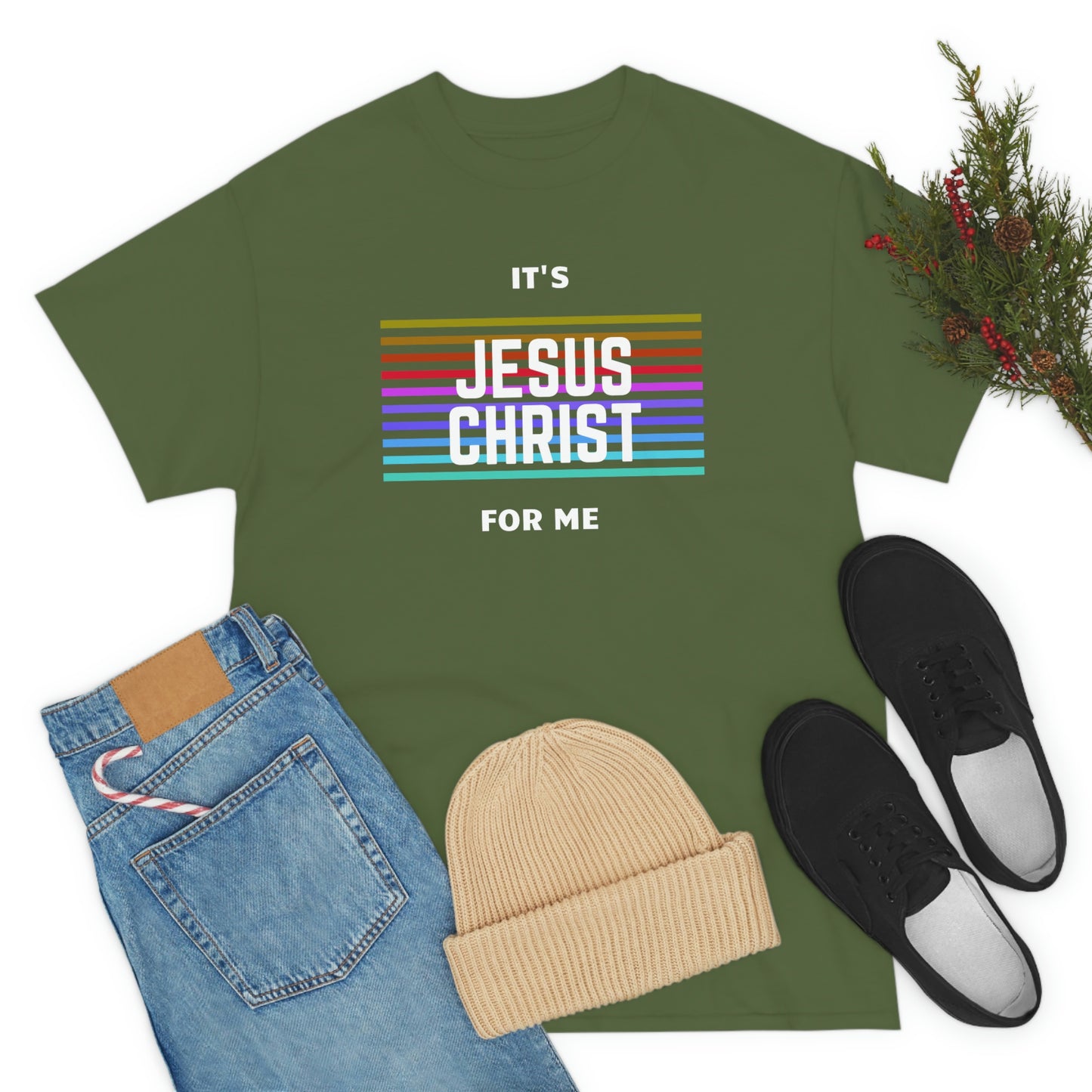 It's Jesus Christ For Me Adult Unisex Tee -Unisex Heavy Cotton Tee