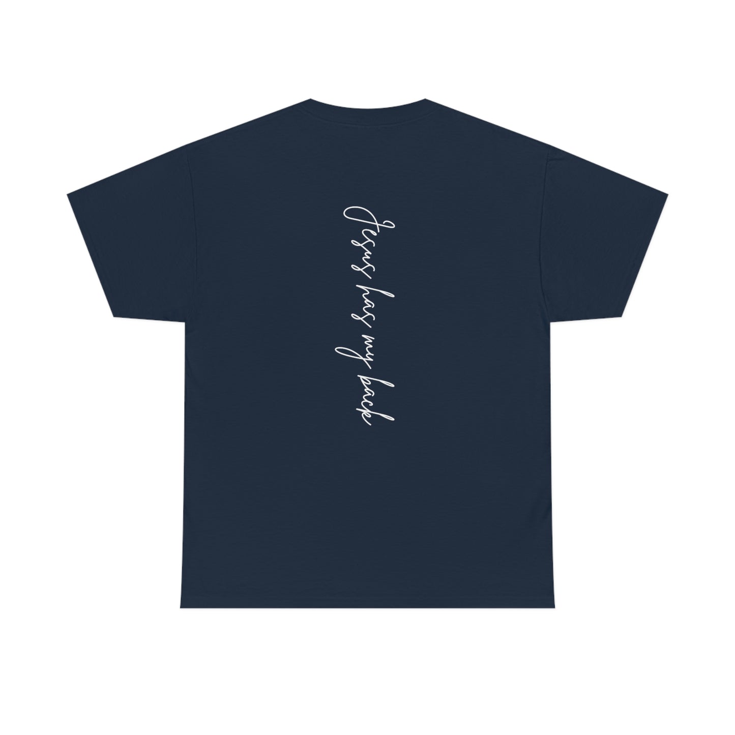 Jesus Has My Back Adult Unisex Tee -Unisex Heavy Cotton Tee
