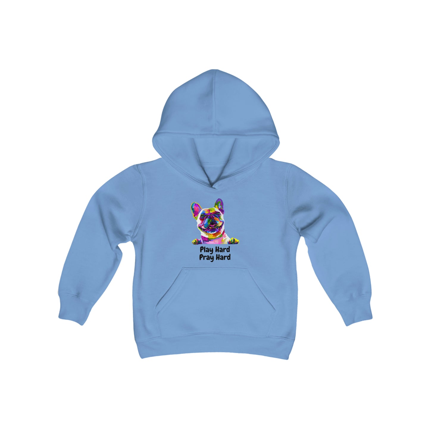 Play Hard Pray Hard Youth Unisex Hoodie -Youth Heavy Blend Hooded Sweatshirt
