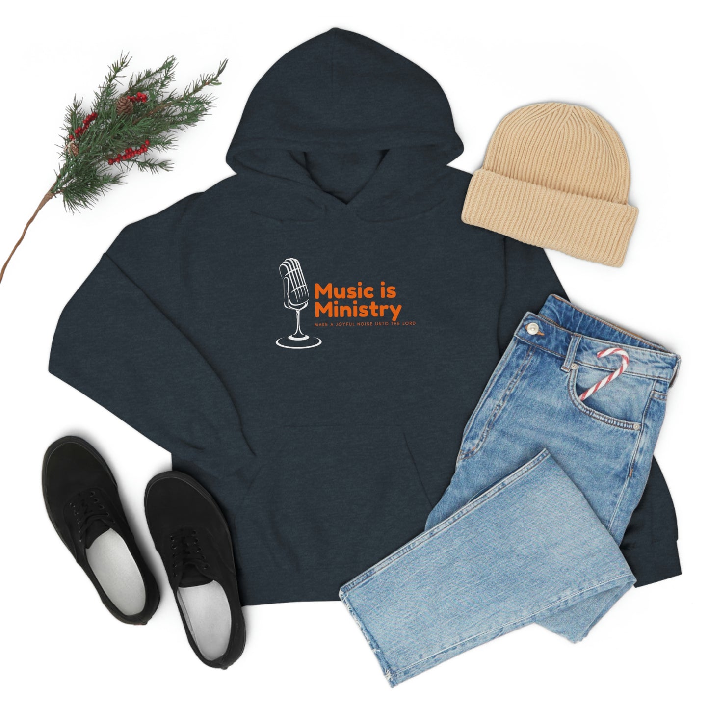 Music Is Ministry Adult Unisex Hoodie -Unisex Heavy Blend™ Hooded Sweatshirt