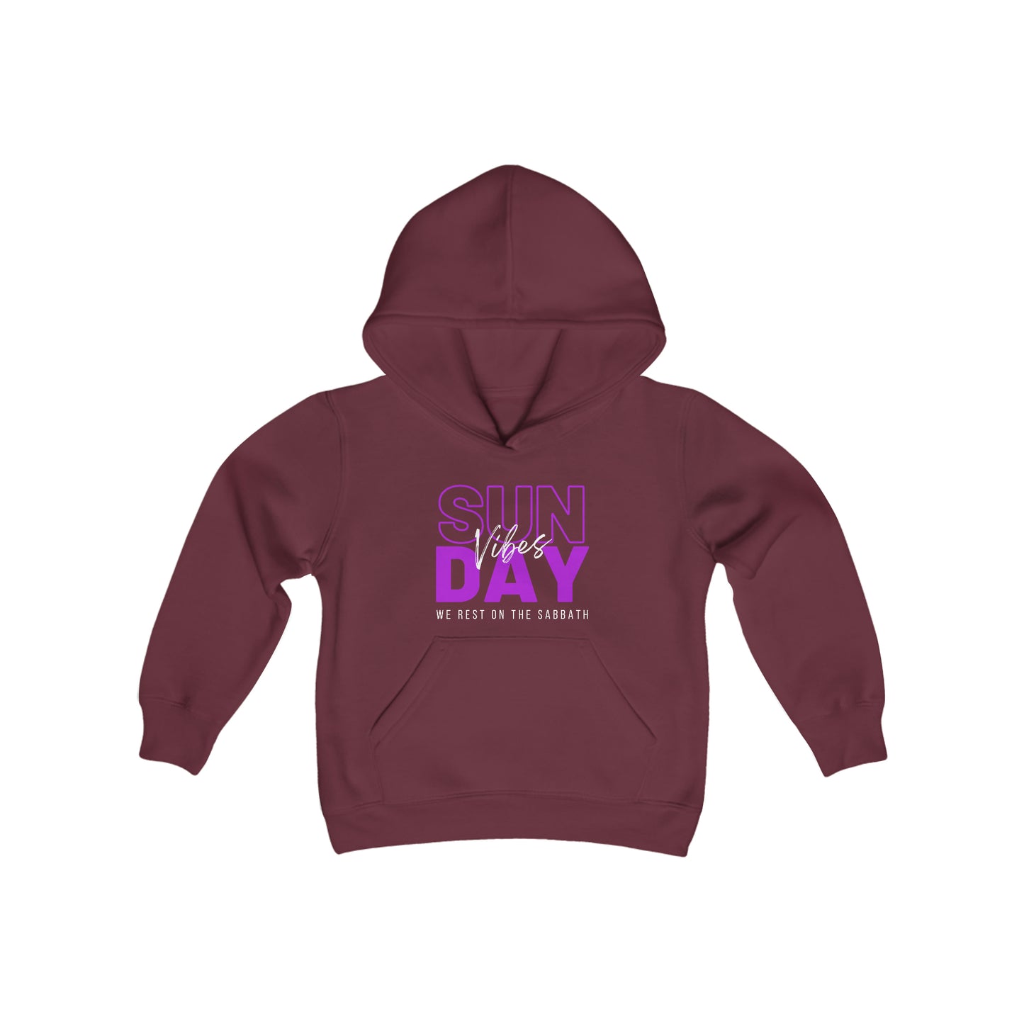 Sunday Vibes Youth Unisex Hoodie -Youth Heavy Blend Hooded Sweatshirt
