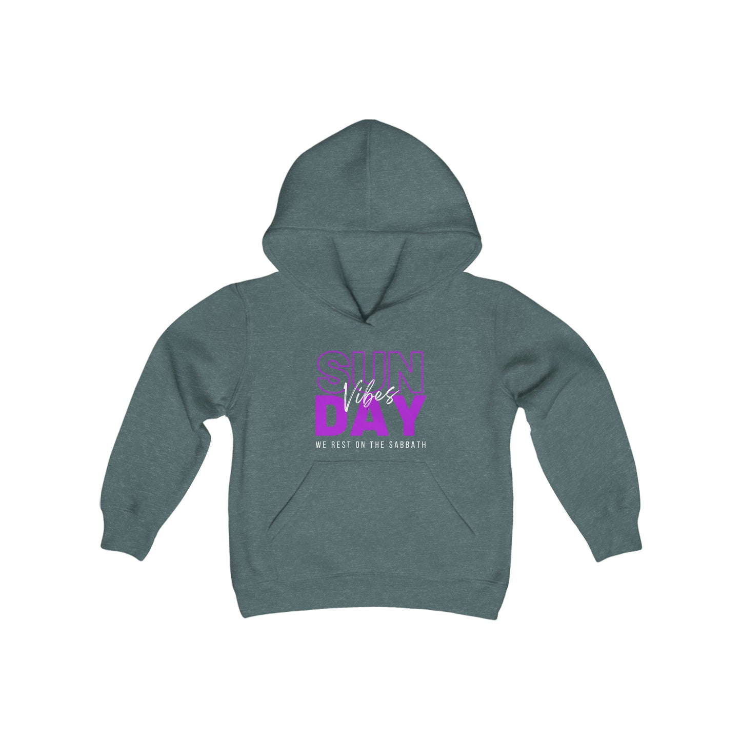 Sunday Vibes Youth Unisex Hoodie -Youth Heavy Blend Hooded Sweatshirt