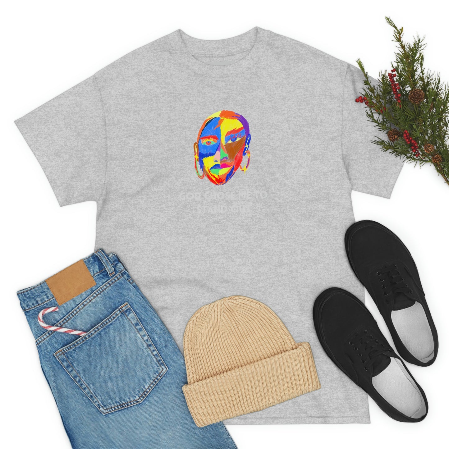 God Chose Me To Stand Out Adult Unisex Tee -Unisex Heavy Cotton Tee