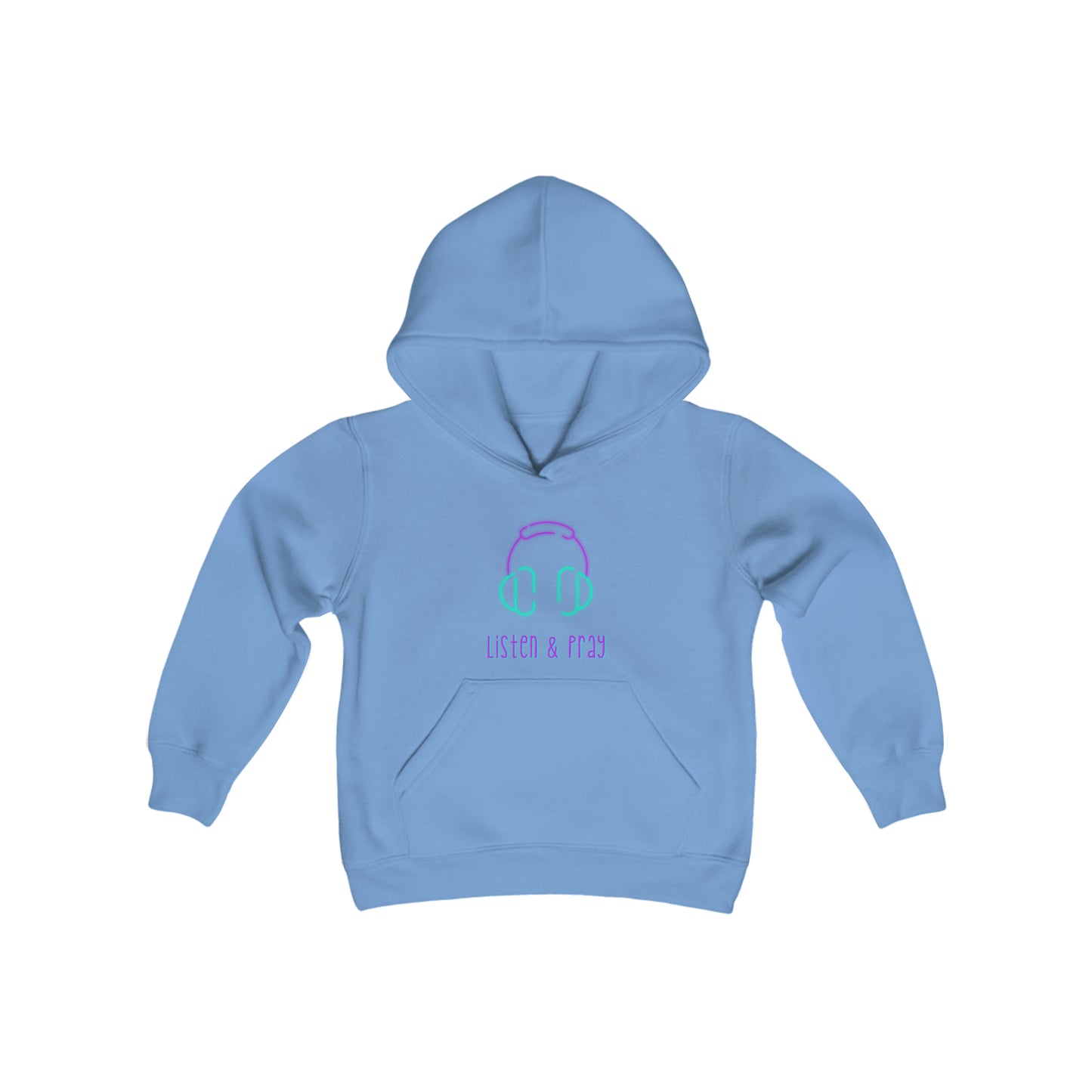 Listen And Pray Youth Unisex Hoodie -Youth Heavy Blend Hooded Sweatshirt