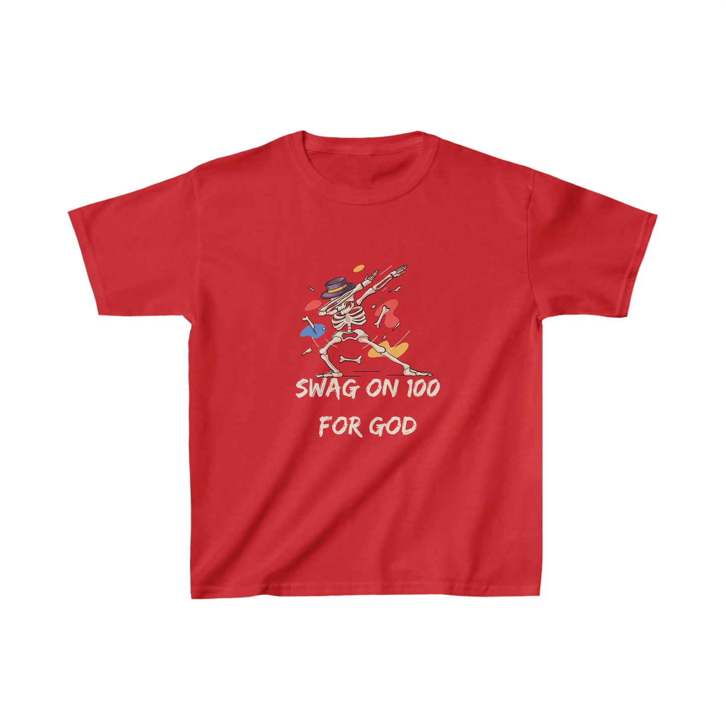 Swag On 100 For God Youth Unisex Tee -Kids Heavy Cotton™ Tee