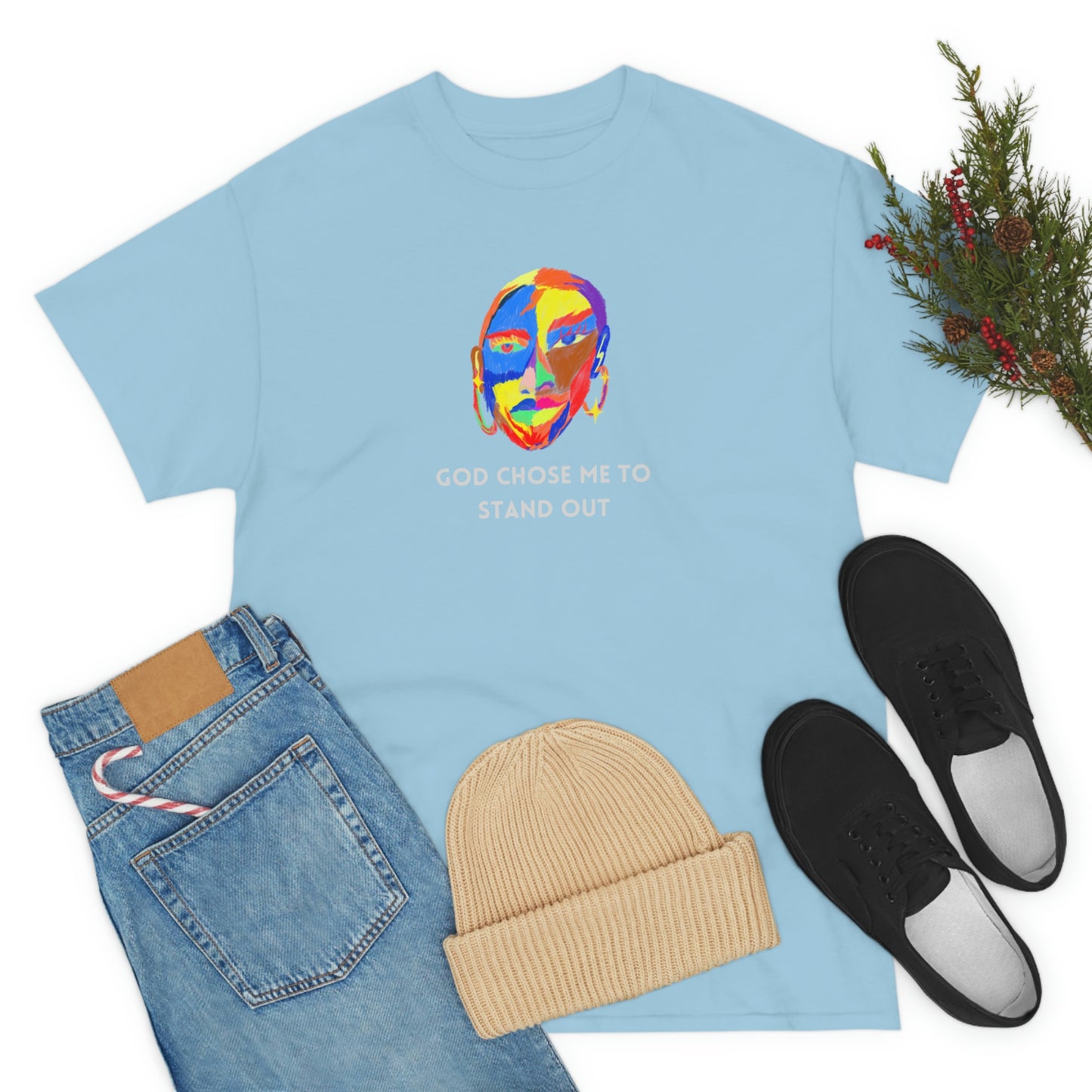 God Chose Me To Stand Out Adult Unisex Tee -Unisex Heavy Cotton Tee