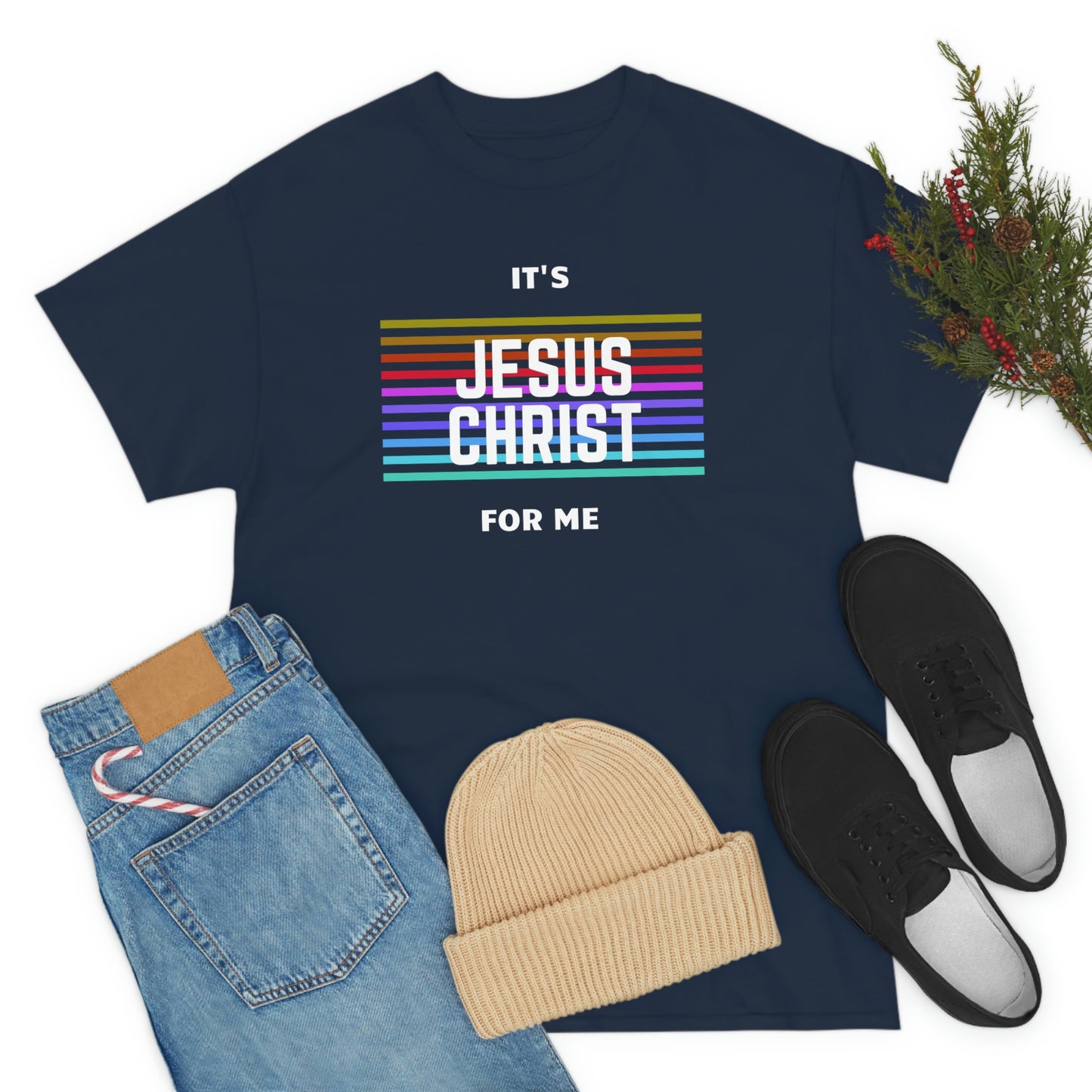 It's Jesus Christ For Me Adult Unisex Tee -Unisex Heavy Cotton Tee