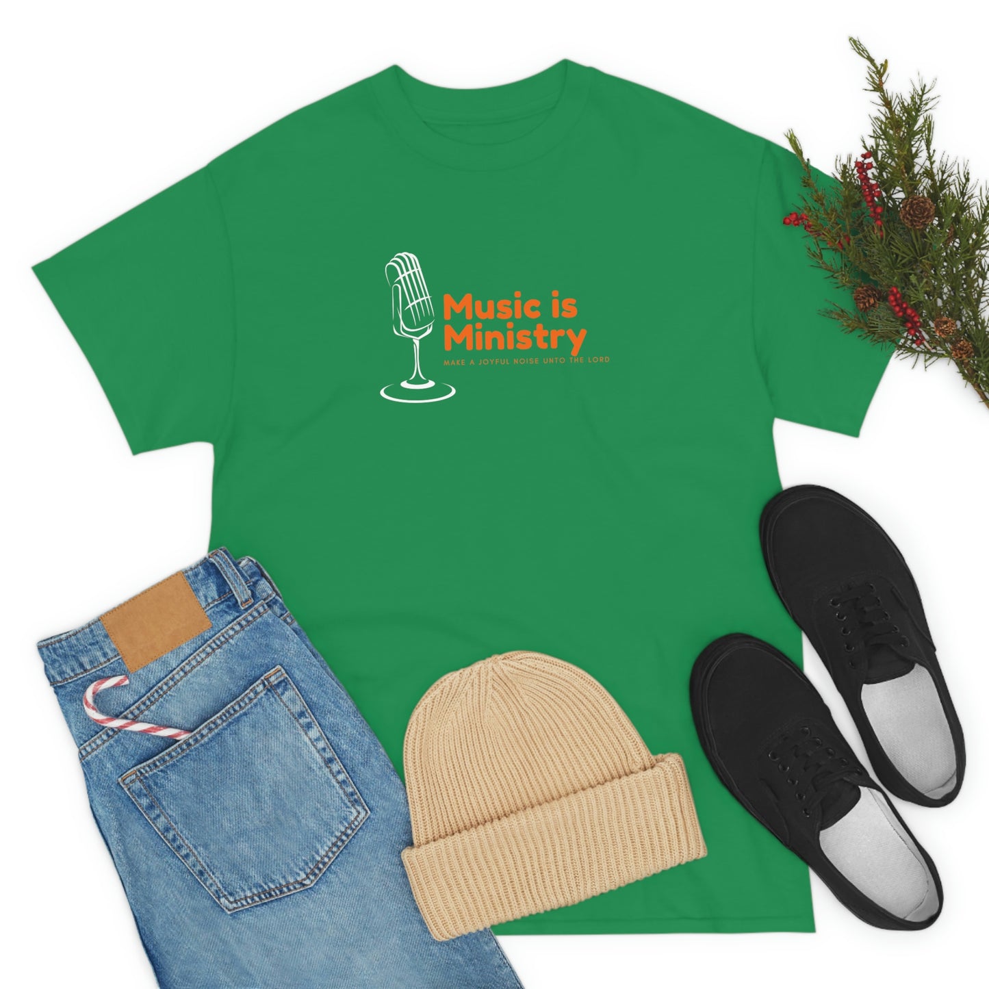 Music Is Ministry Adult Unisex Tee -Unisex Heavy Cotton Tee