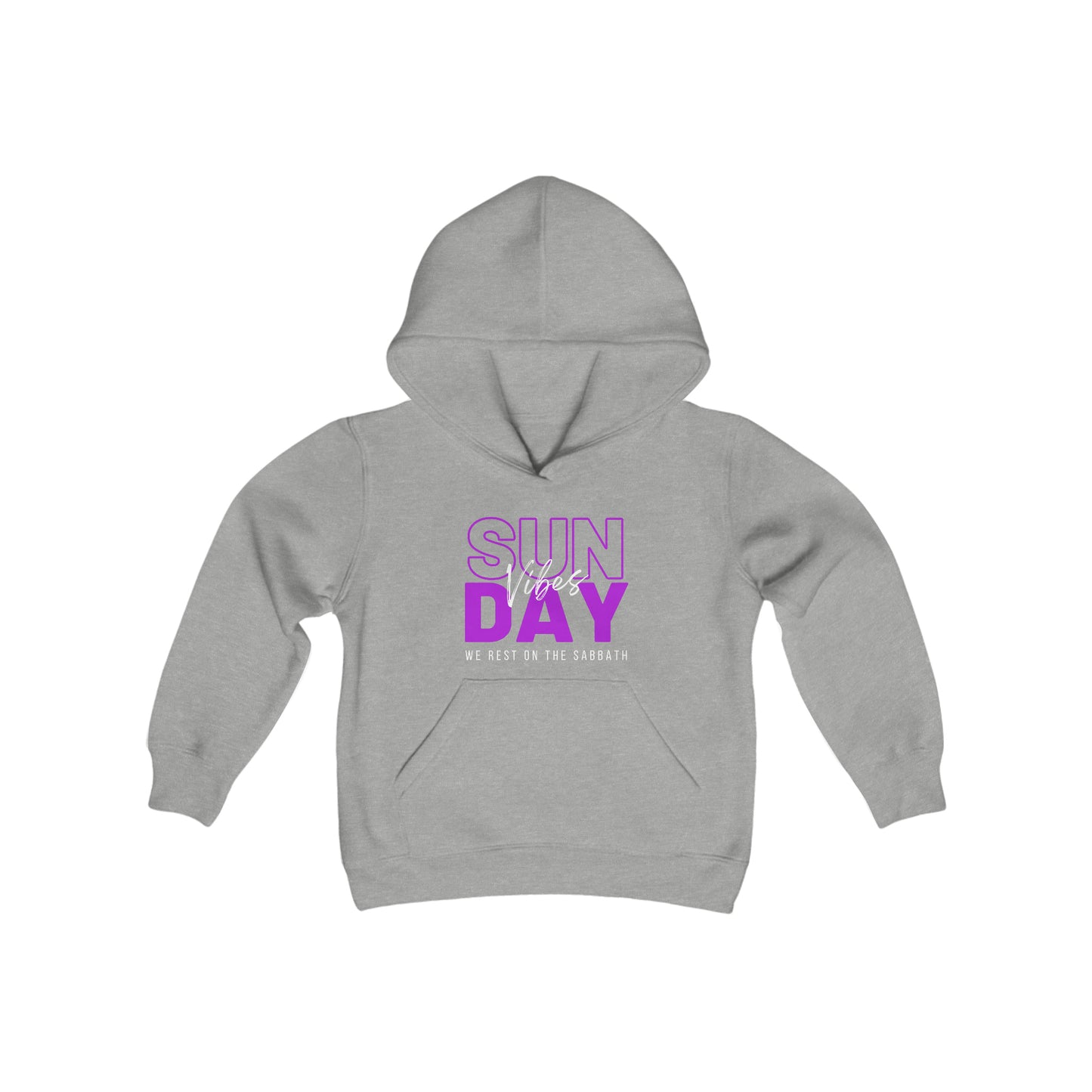 Sunday Vibes Youth Unisex Hoodie -Youth Heavy Blend Hooded Sweatshirt