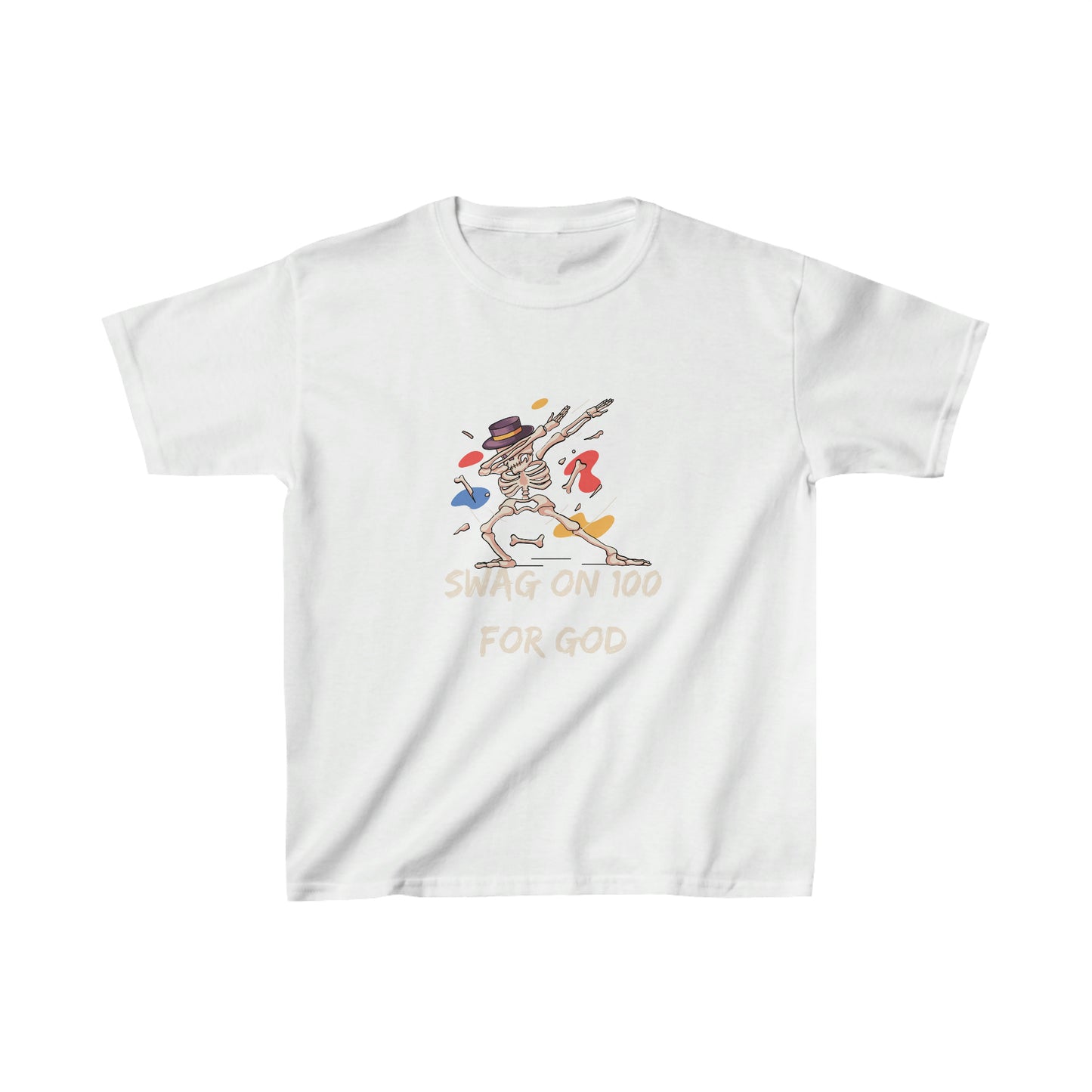 Swag On 100 For God Youth Unisex Tee -Kids Heavy Cotton™ Tee